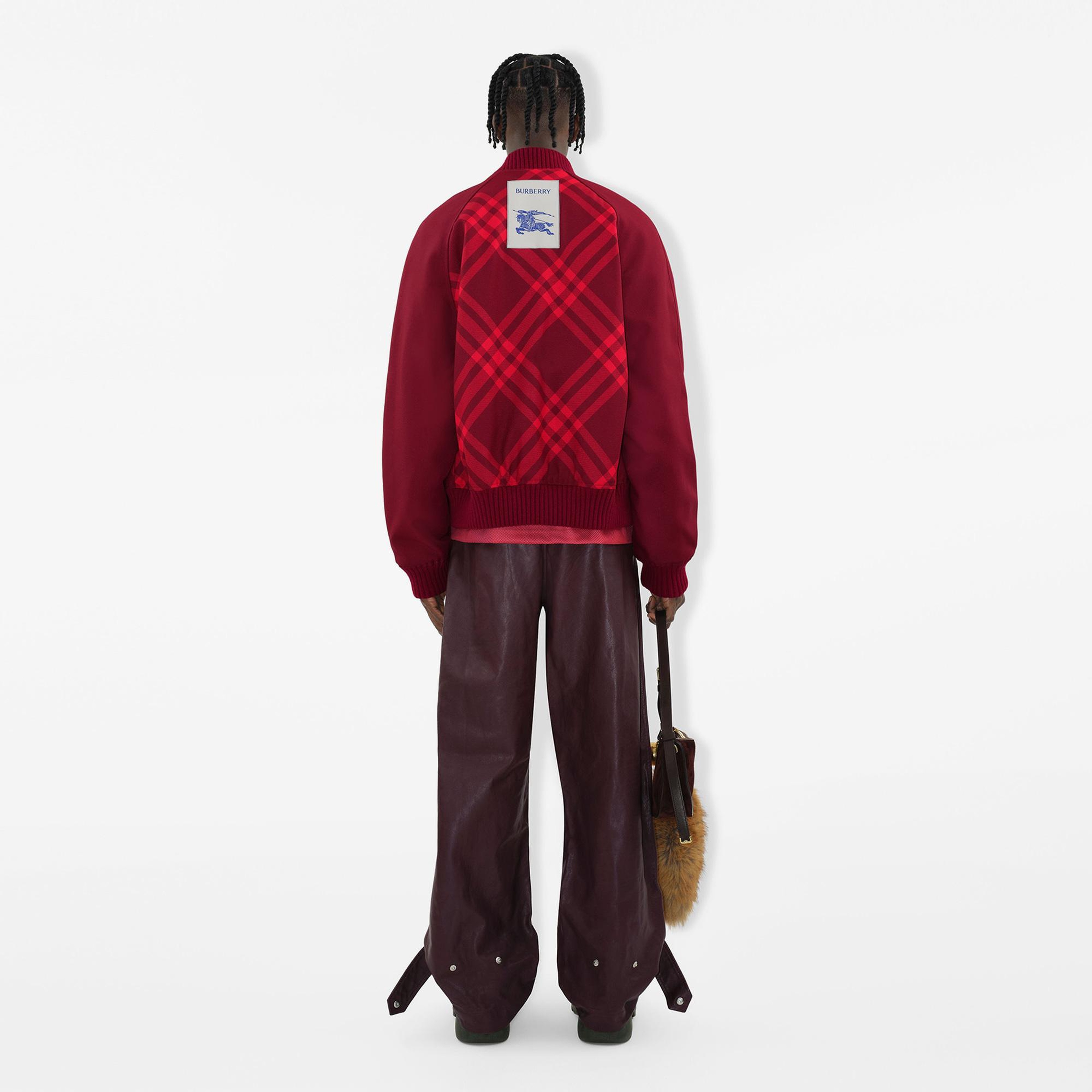 Erkek Bordo Yün Karışımlı Mont