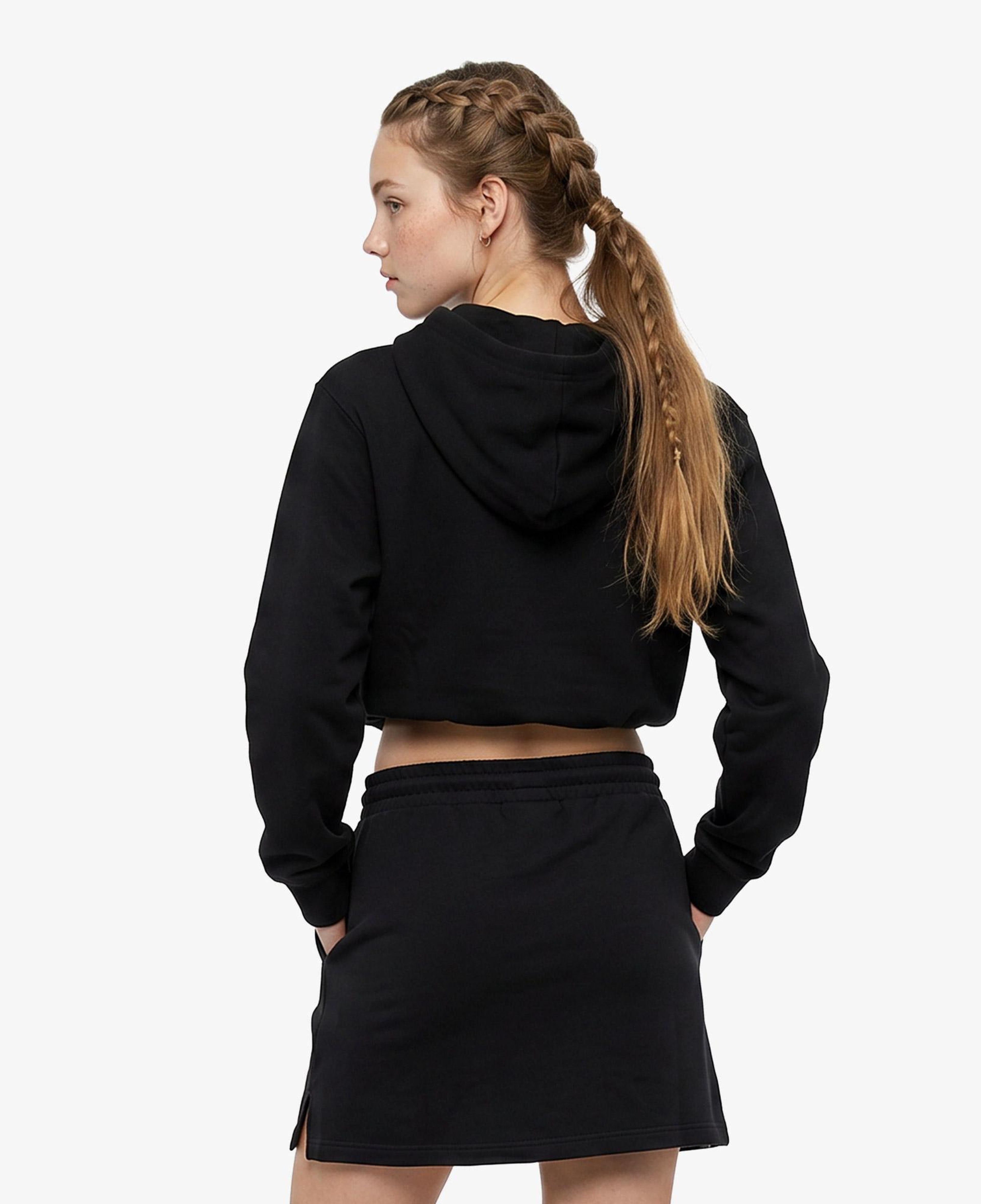 Converse Chuck Taylor All Star Cropped Kadın Siyah Sweatshirt