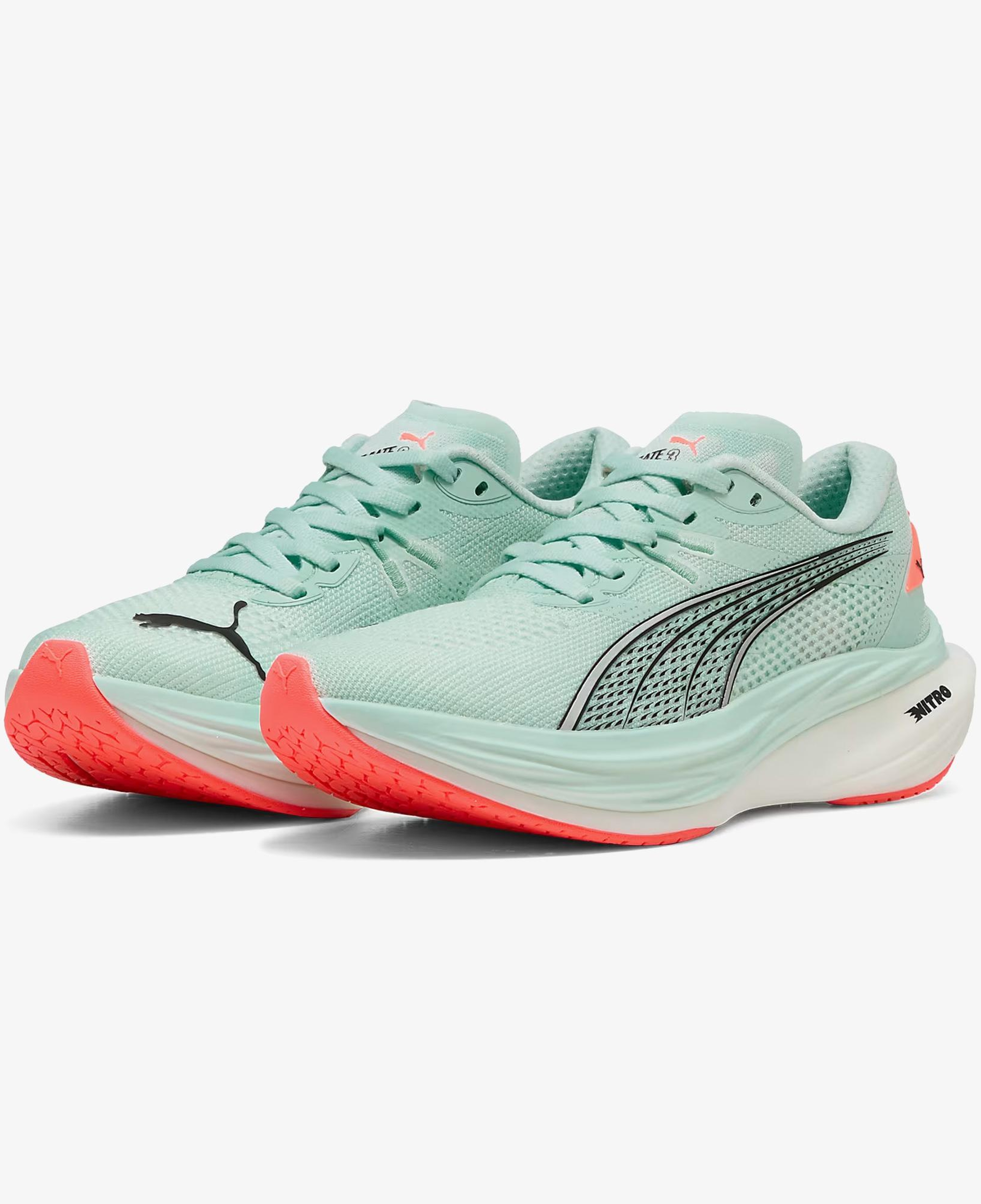 Puma Deviate Nitro 3  Kadın Mavi Koşu Ayakkabısı