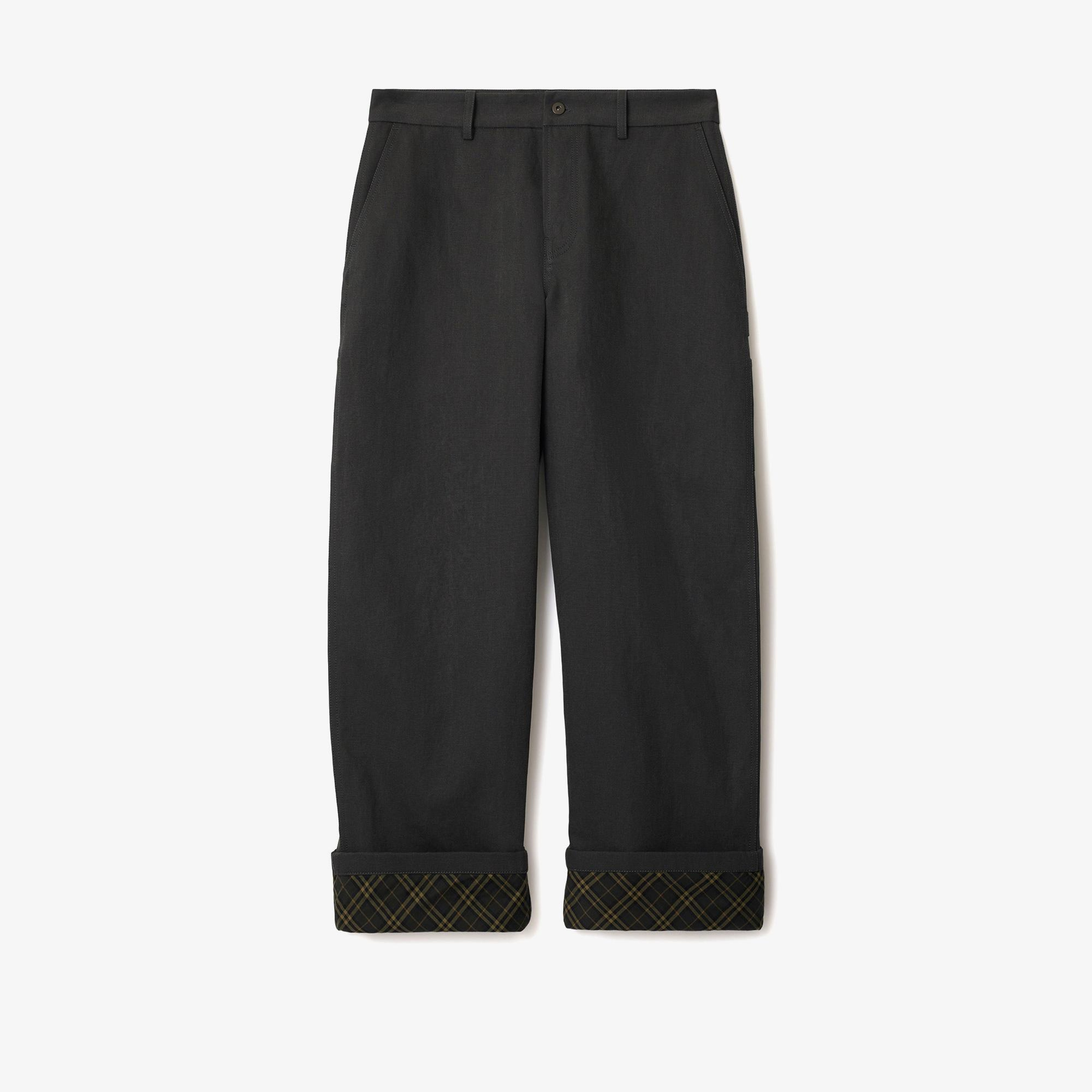 Burberry Erkek Siyah Pantolon