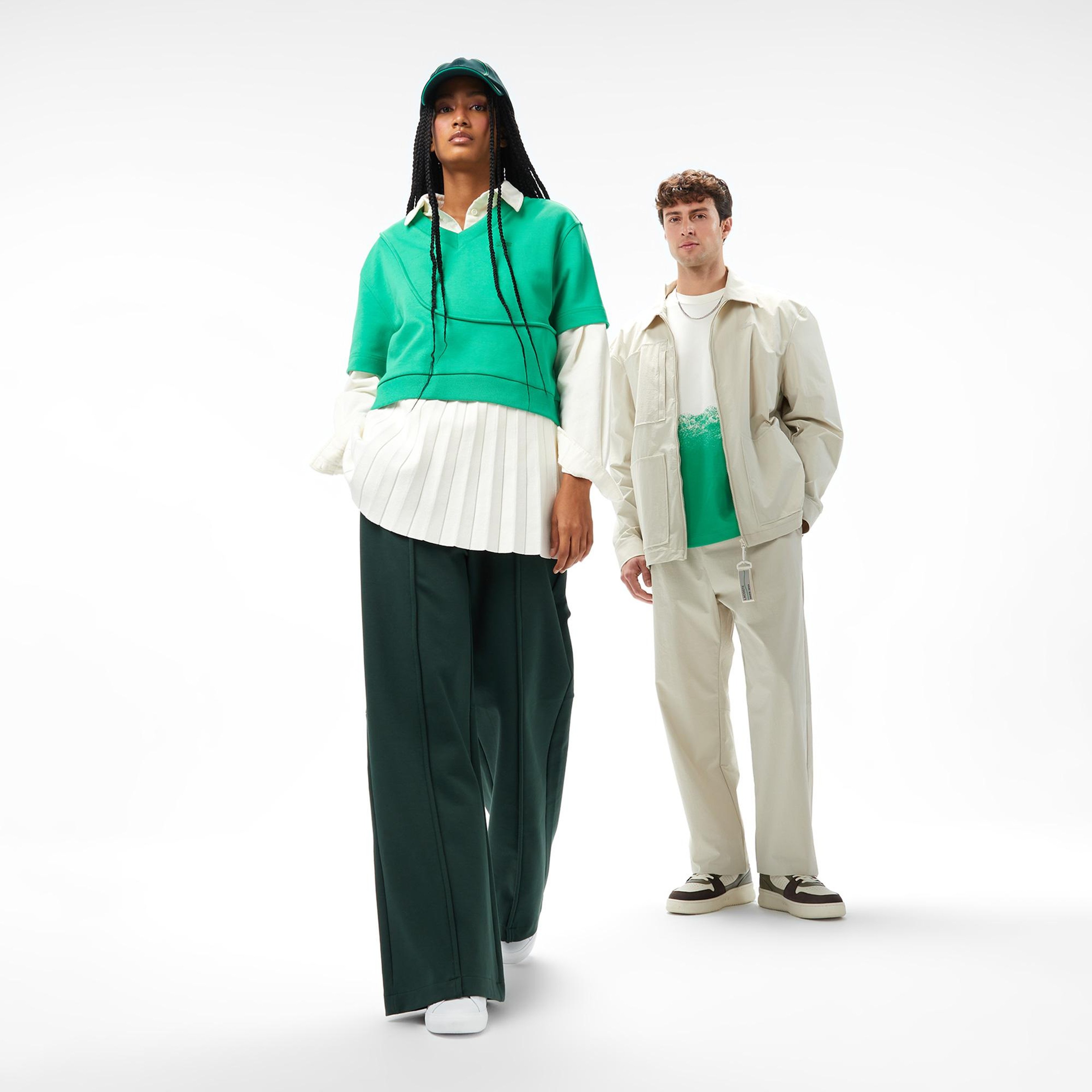 Lacoste x House of SuperStep Slim Fit Erkek Bej Pantolon