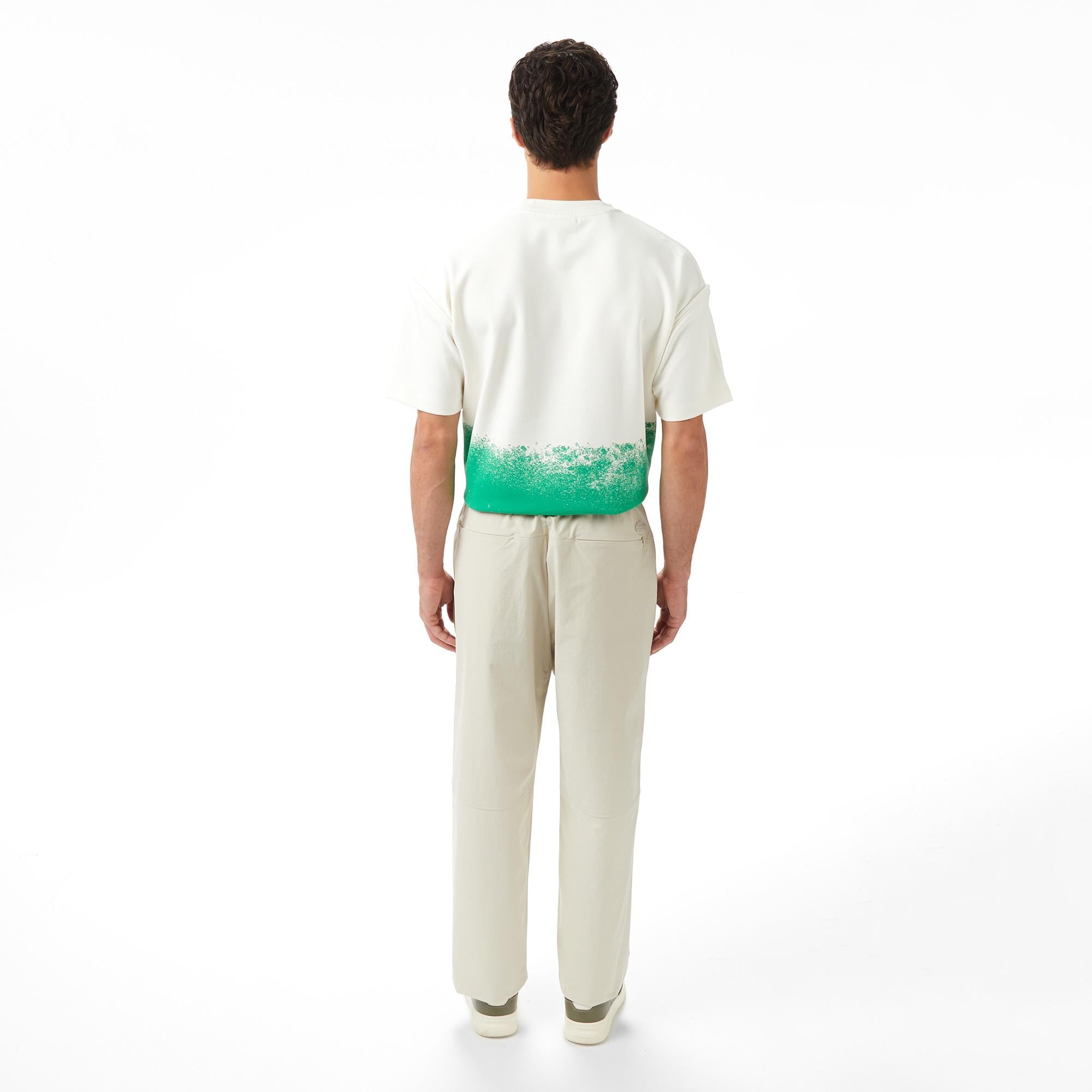 Lacoste x House of SuperStep Slim Fit Erkek Bej Pantolon