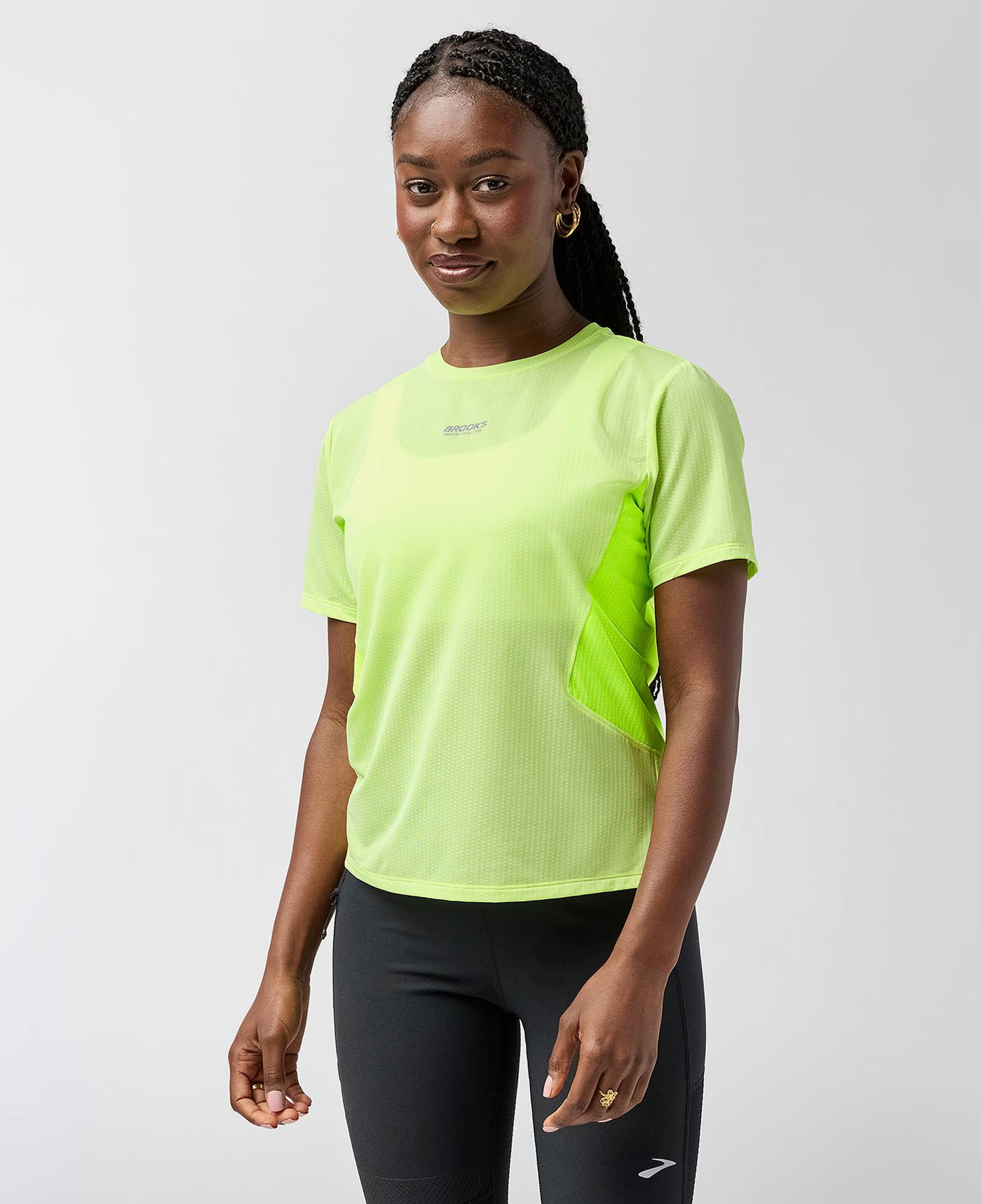Brooks High Point Sleeve 2.0 Kadın Sarı T-Shirt
