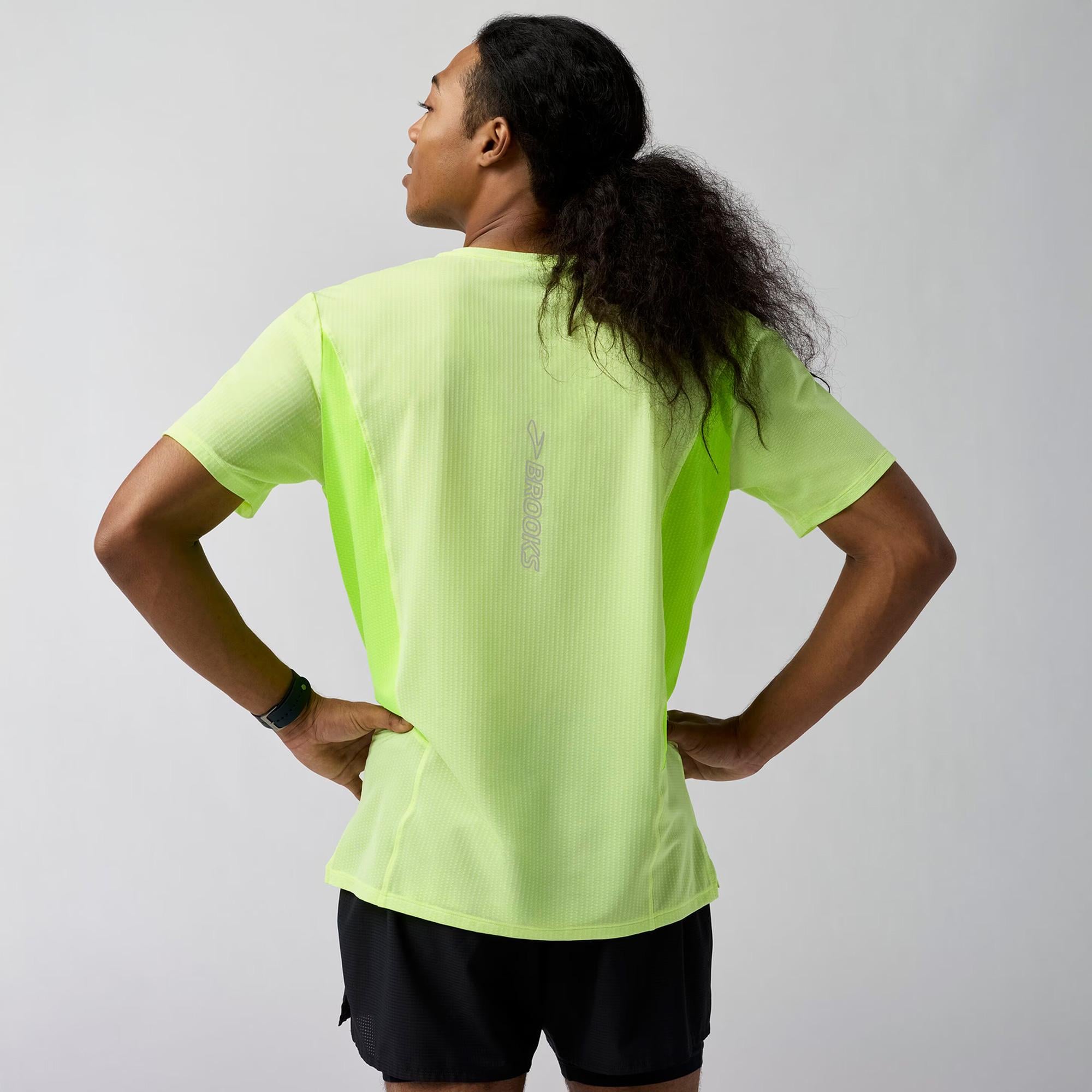 Brooks High Point Sleeve 2.0 Erkek Sarı T-Shirt