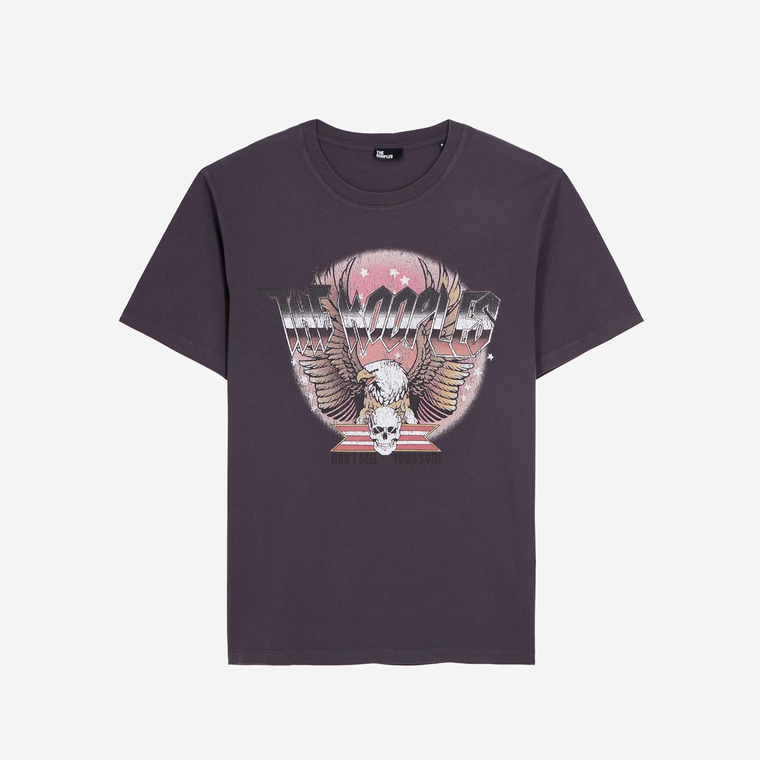 ERKEK BASKILI GRİ T-SHIRT