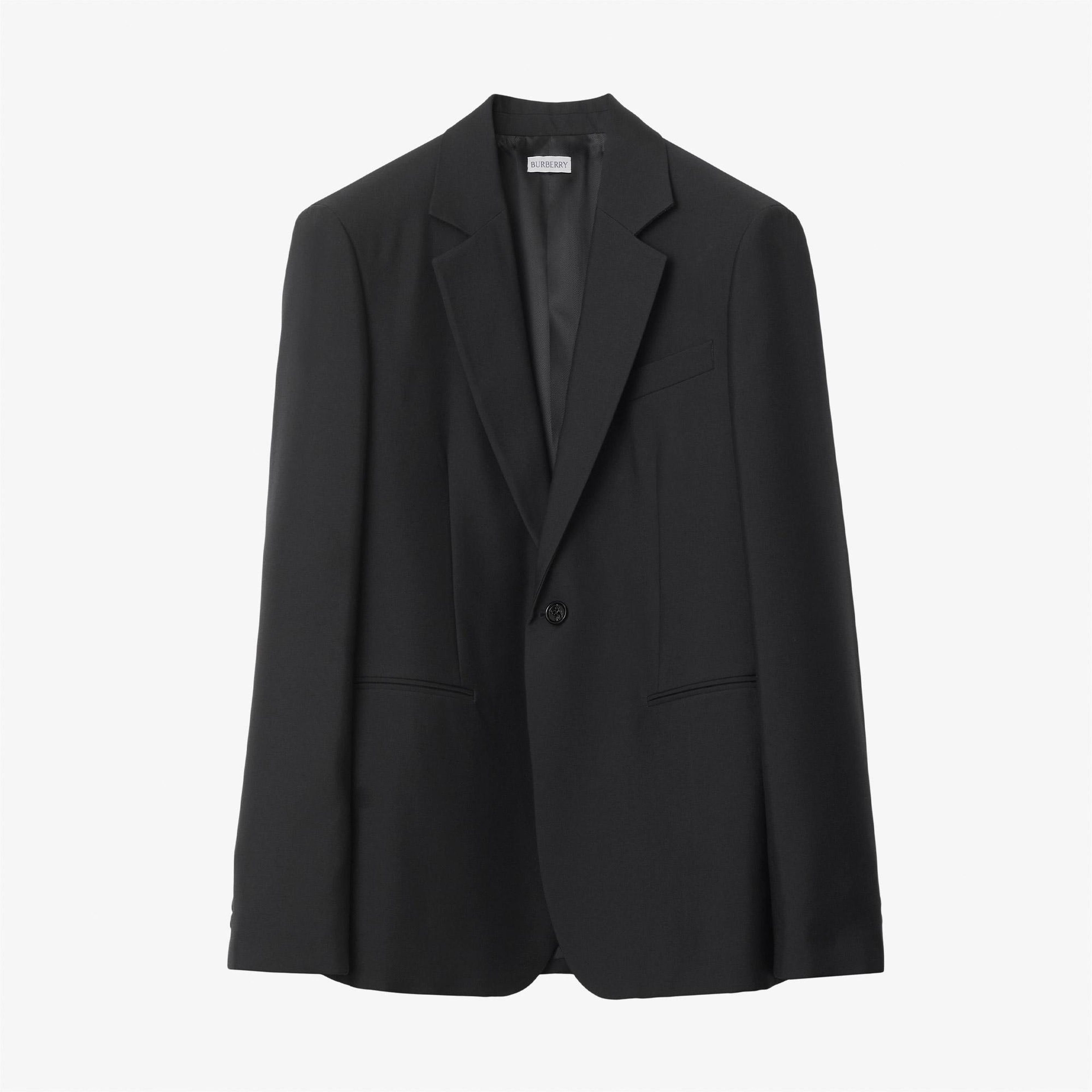 Burberry Erkek Siyah Yün Ceket