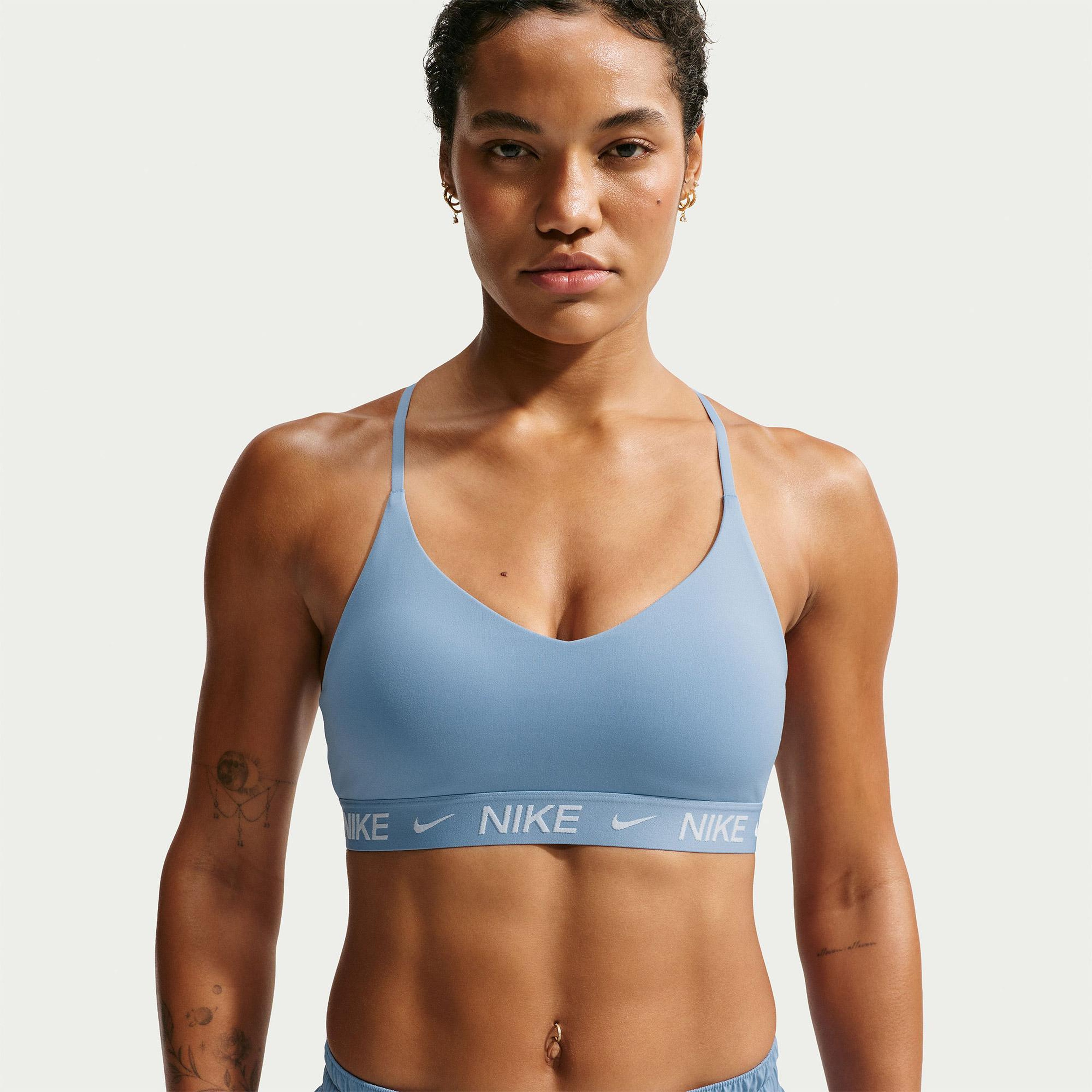 Nike Dri-Fit Indy Hafif Destekli Kadın Mavi Bra