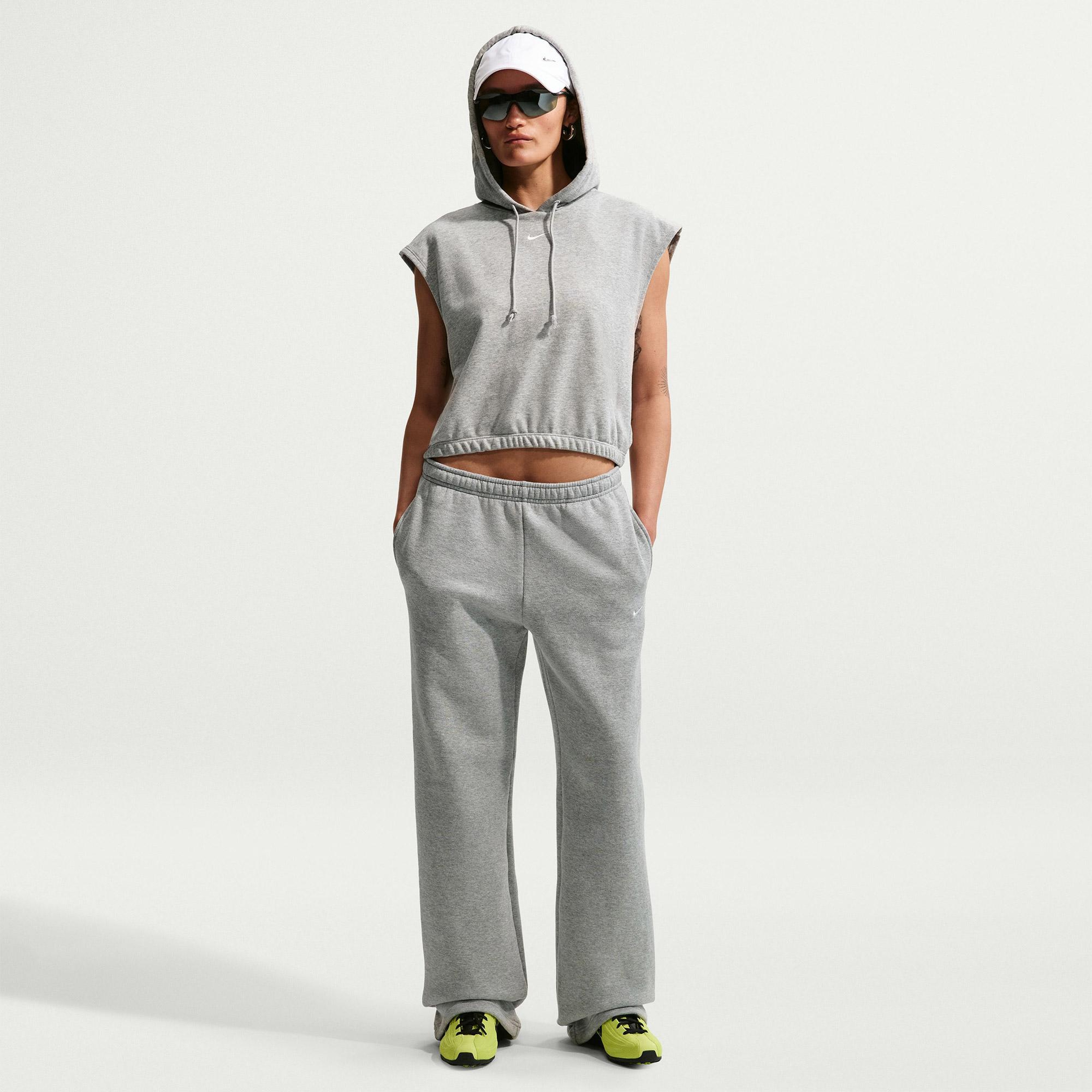 Nike Studio Fleece Kadın Gri Eşofman Altı