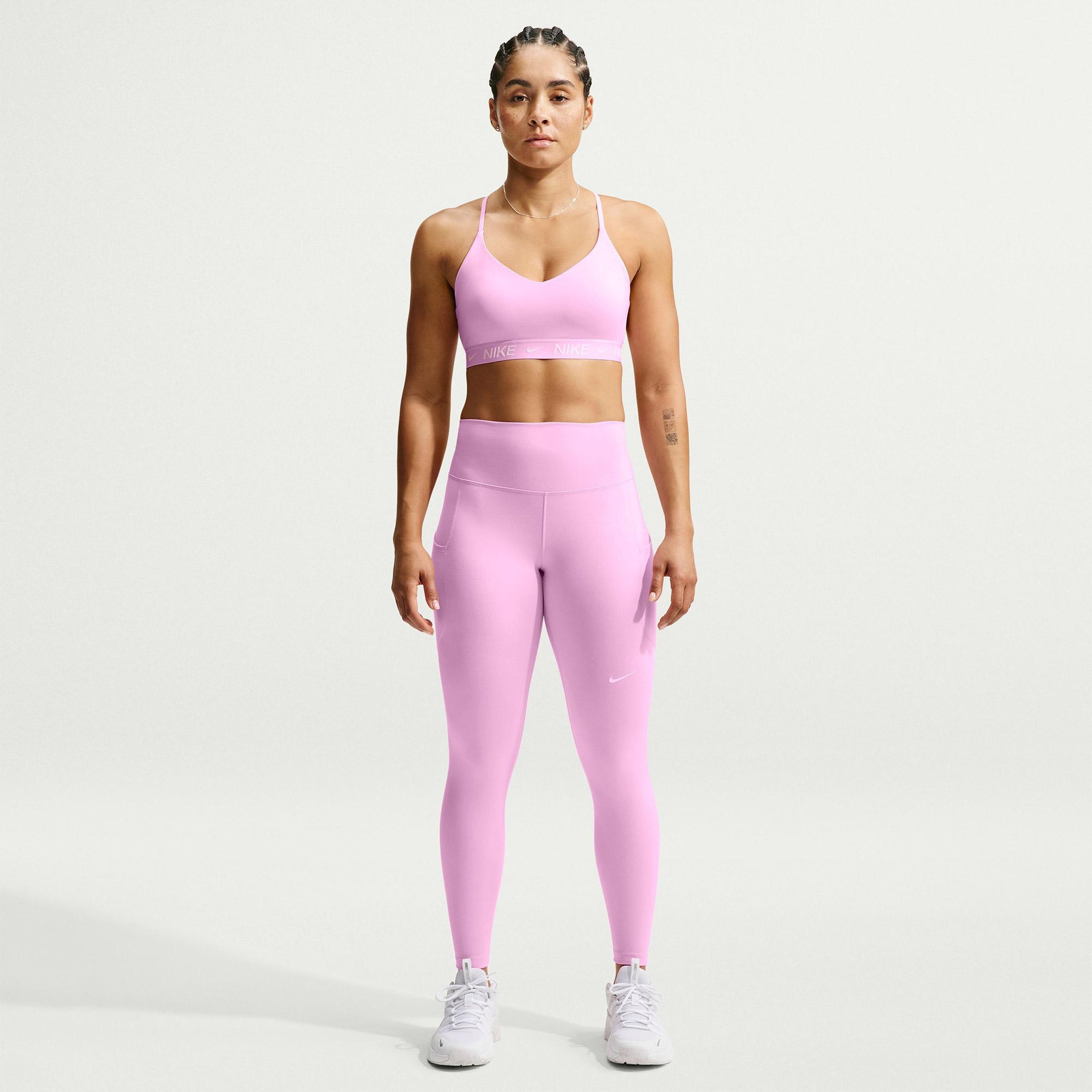 Nike Dri-Fit Indy Hafif Destekli Kadın Pembe Bra