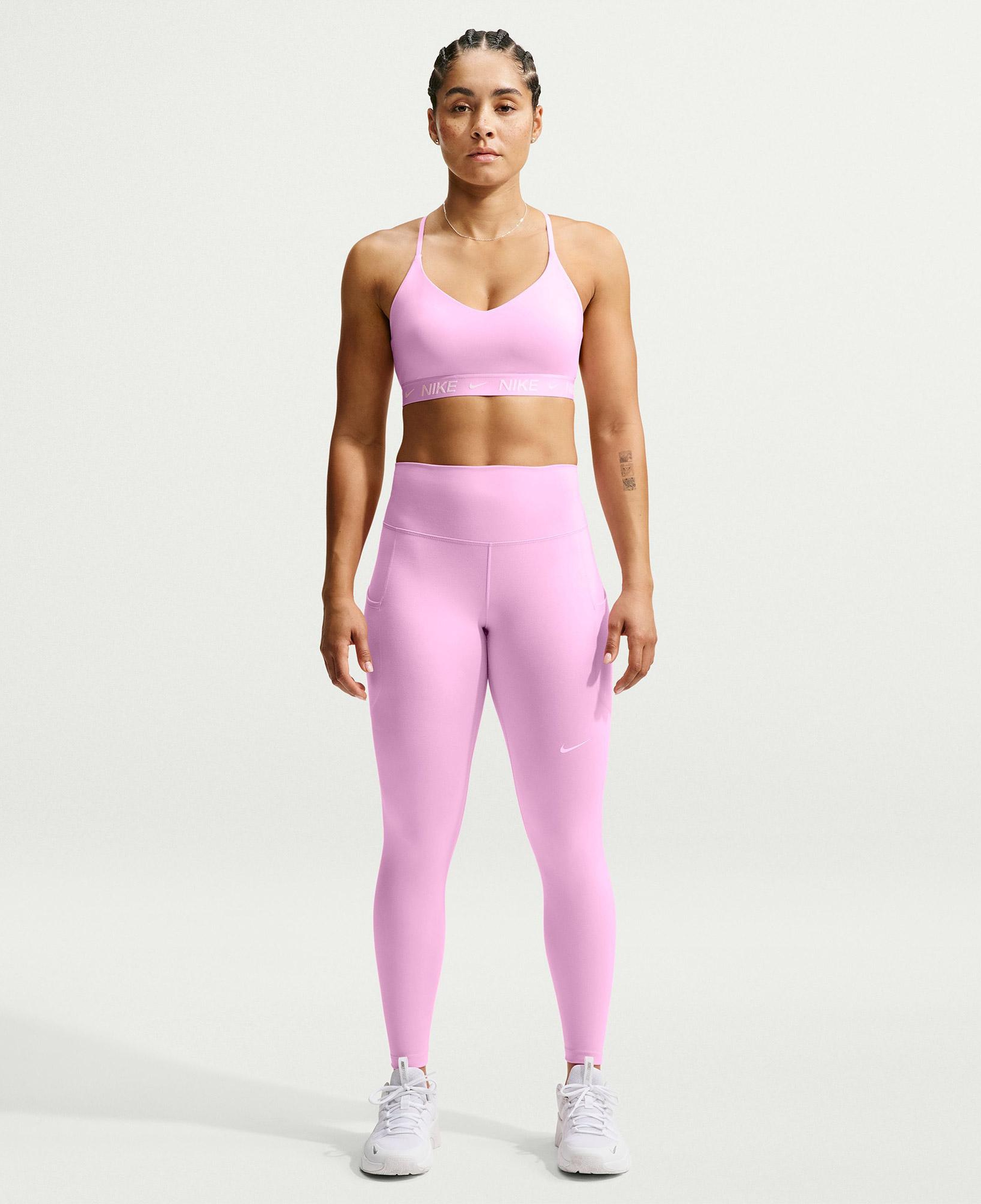 Nike Dri-Fit Indy Hafif Destekli Kadın Pembe Bra