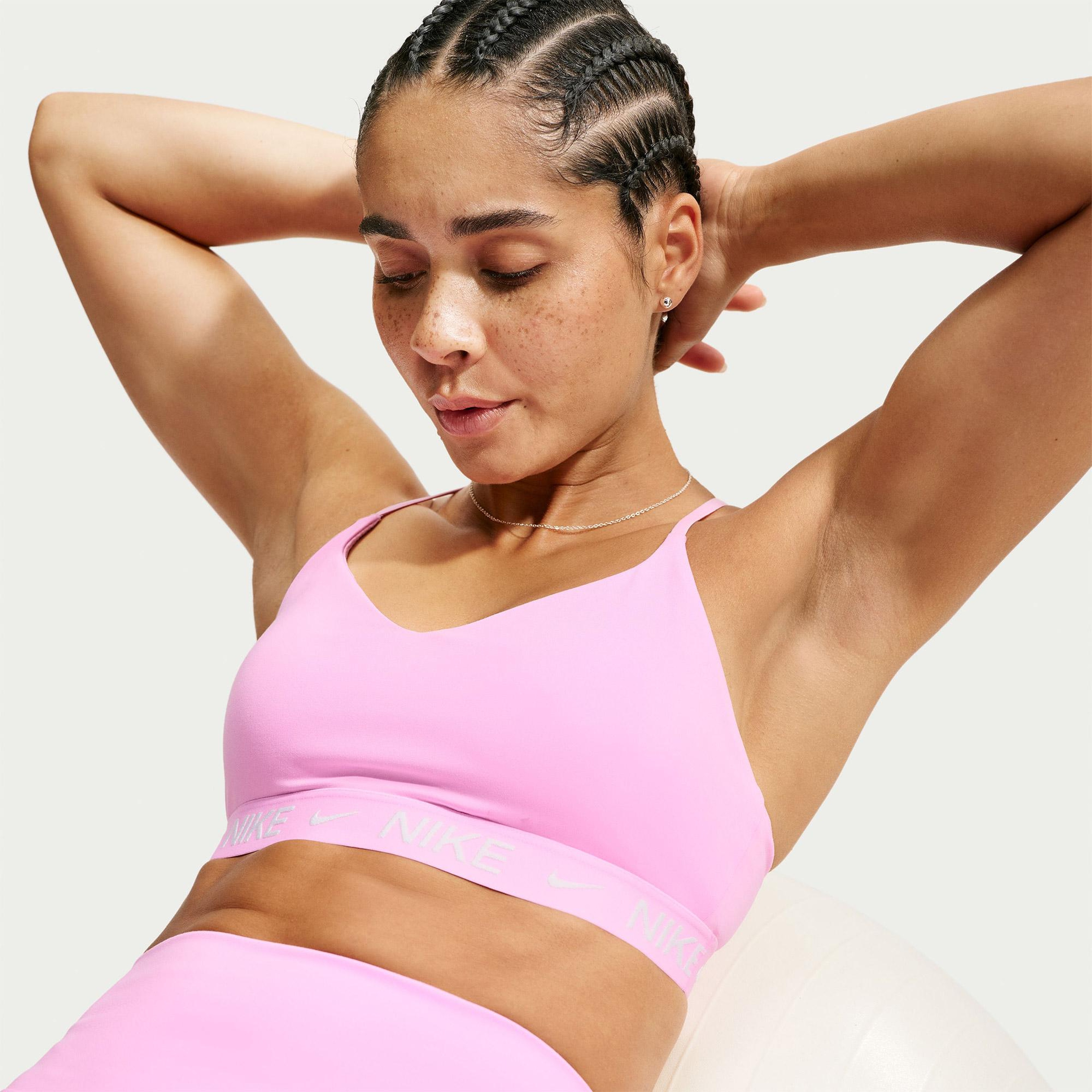 Nike Dri-Fit Indy Hafif Destekli Kadın Pembe Bra