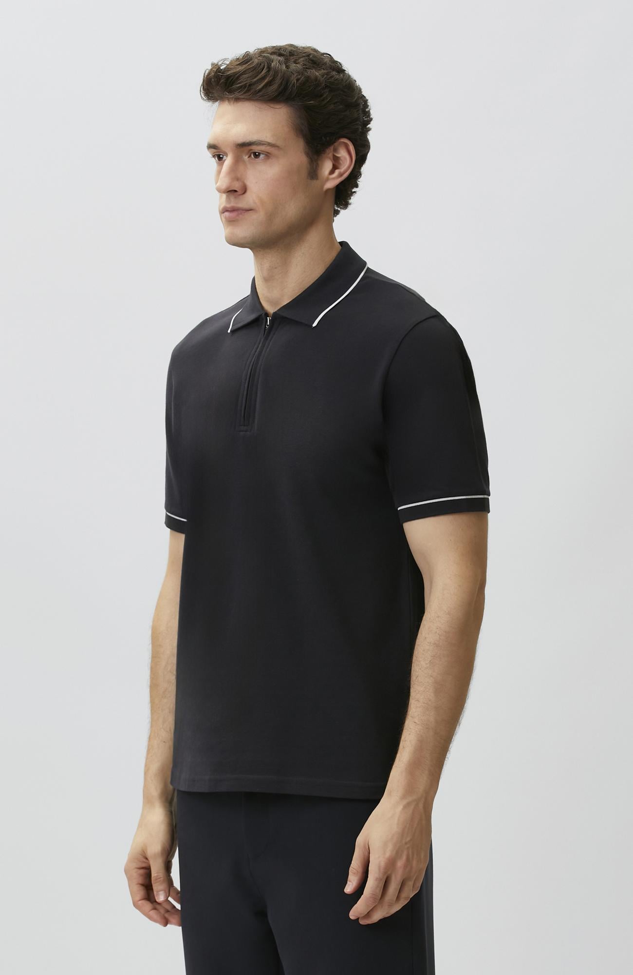 Network Erkek Lacivert Polo Pike T-shirt