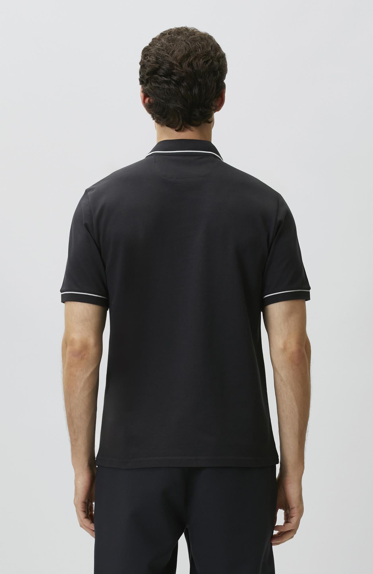 Network Erkek Lacivert Polo Pike T-shirt