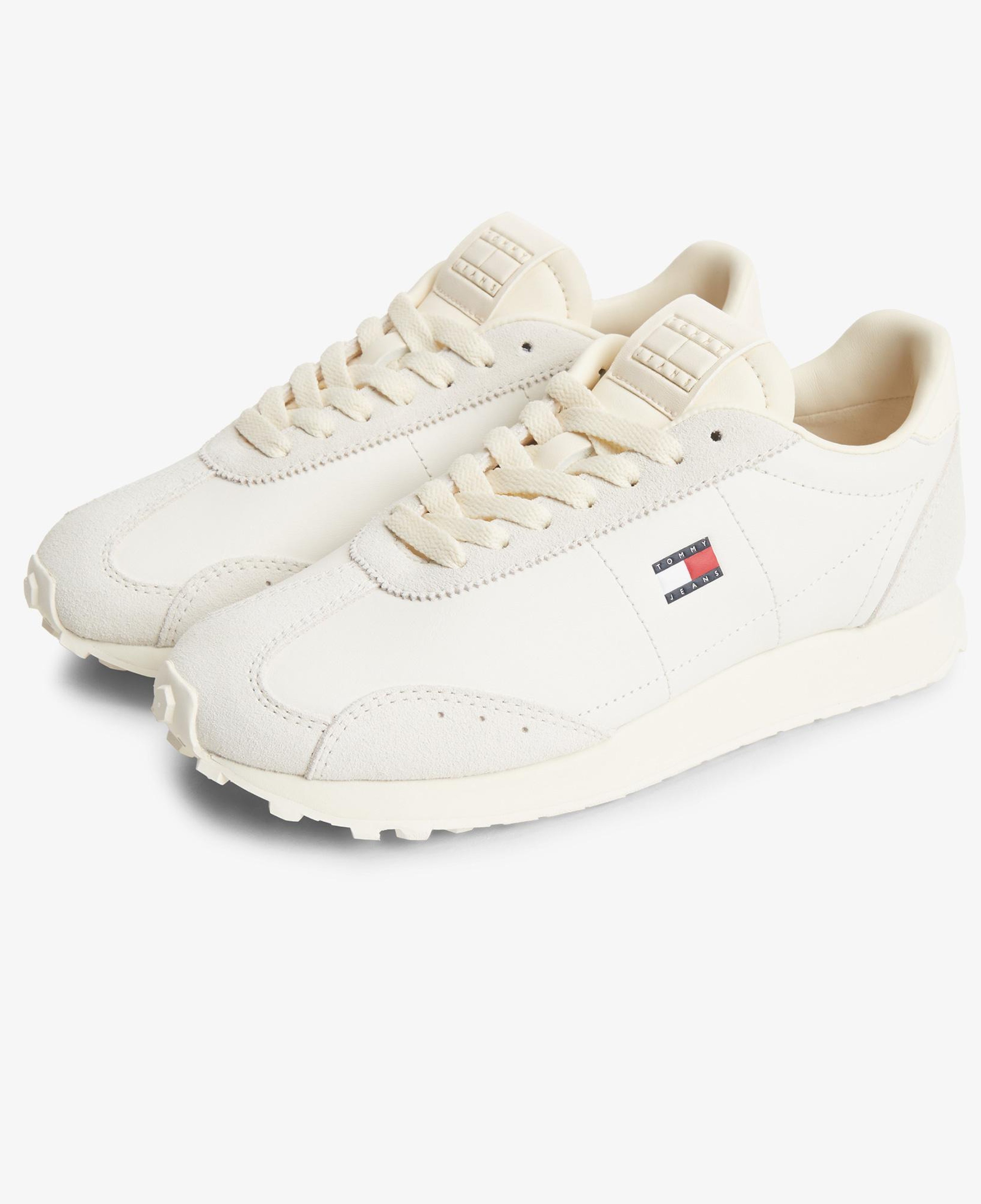 Tommy Hilfiger Retro Runner Archive Kadın Krem Spor Ayakkabı