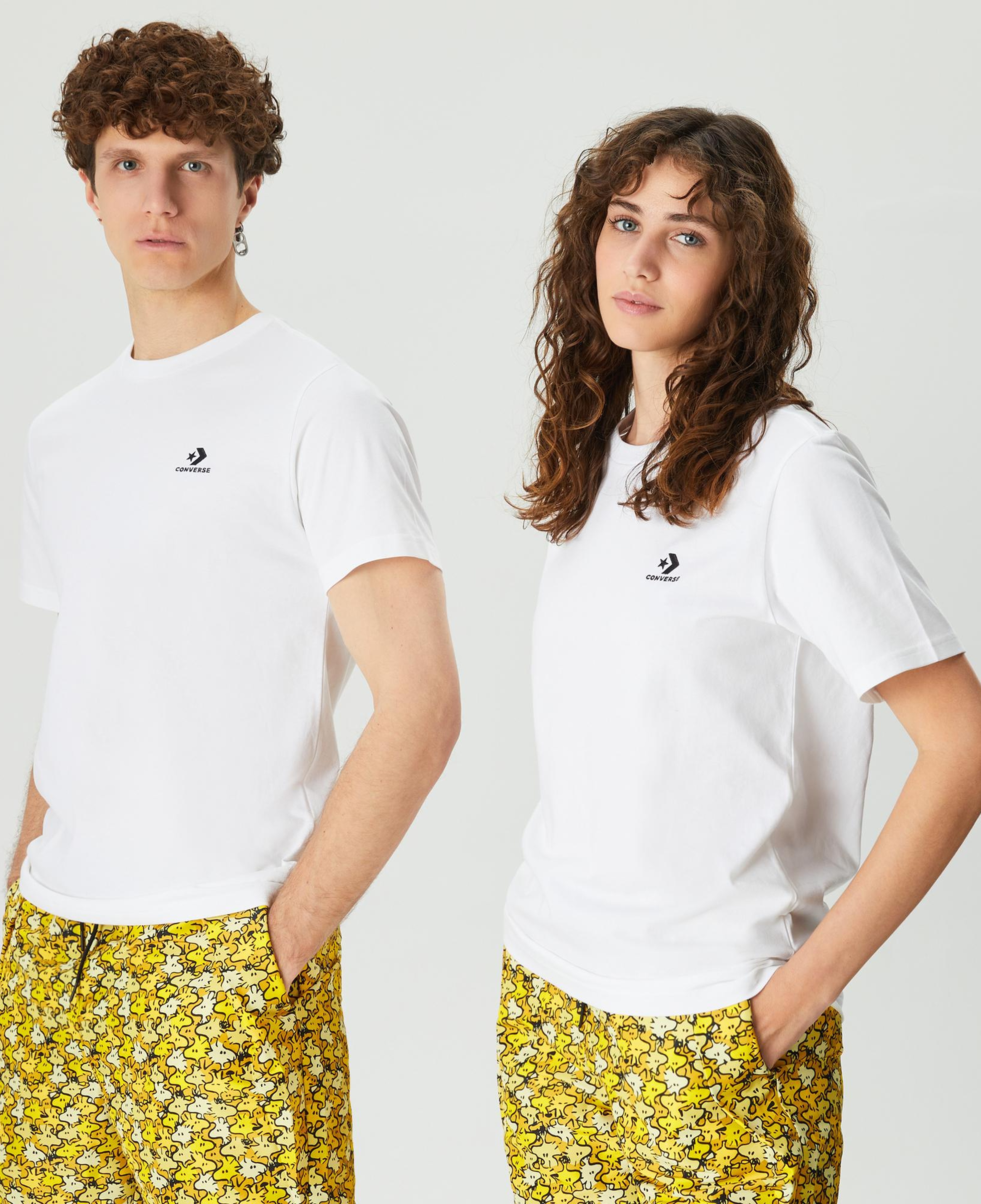 Converse Go-To Embroidered Star Chevron Unisex Beyaz T-Shirt