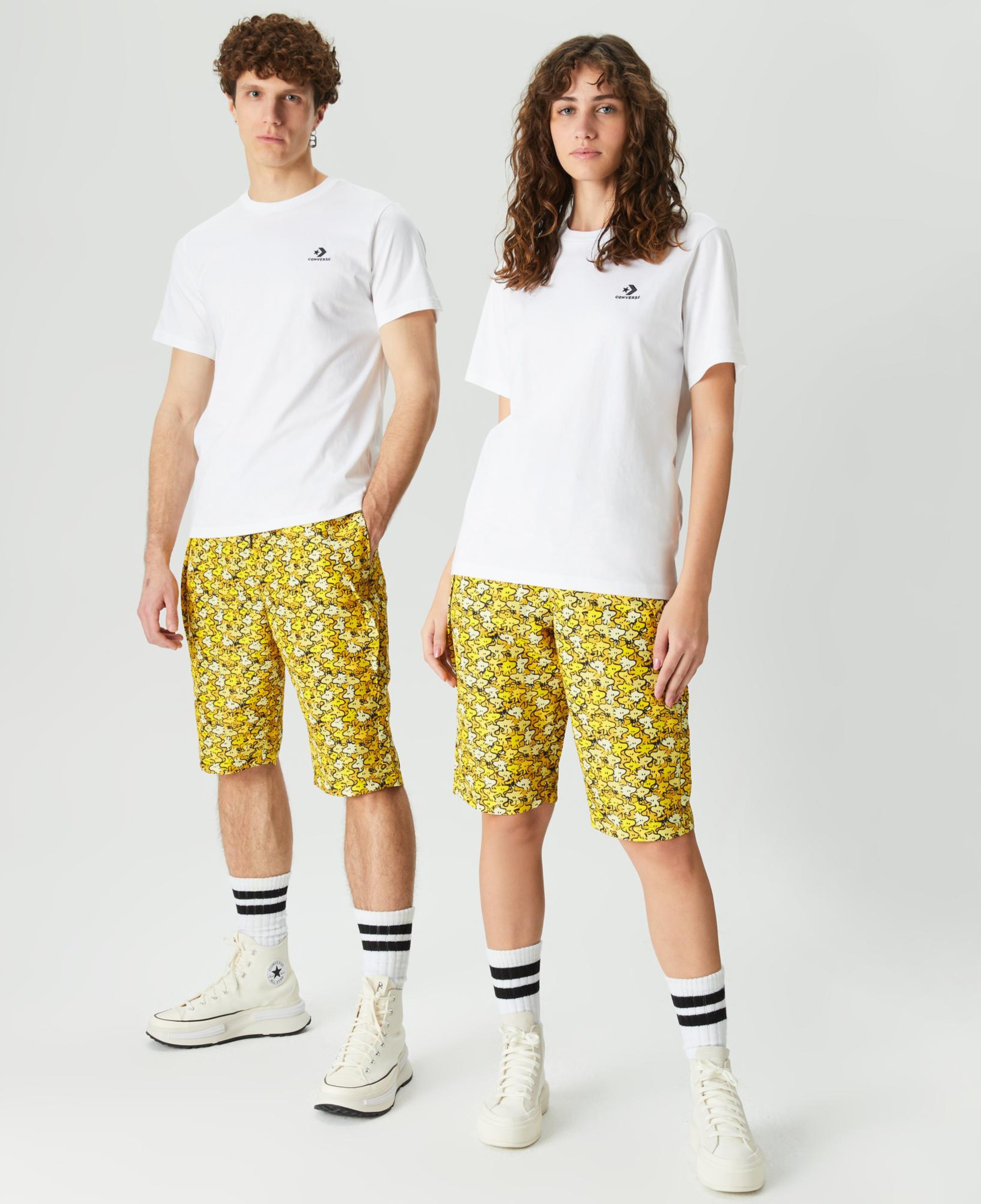 Converse Go-To Embroidered Star Chevron Unisex Beyaz T-Shirt