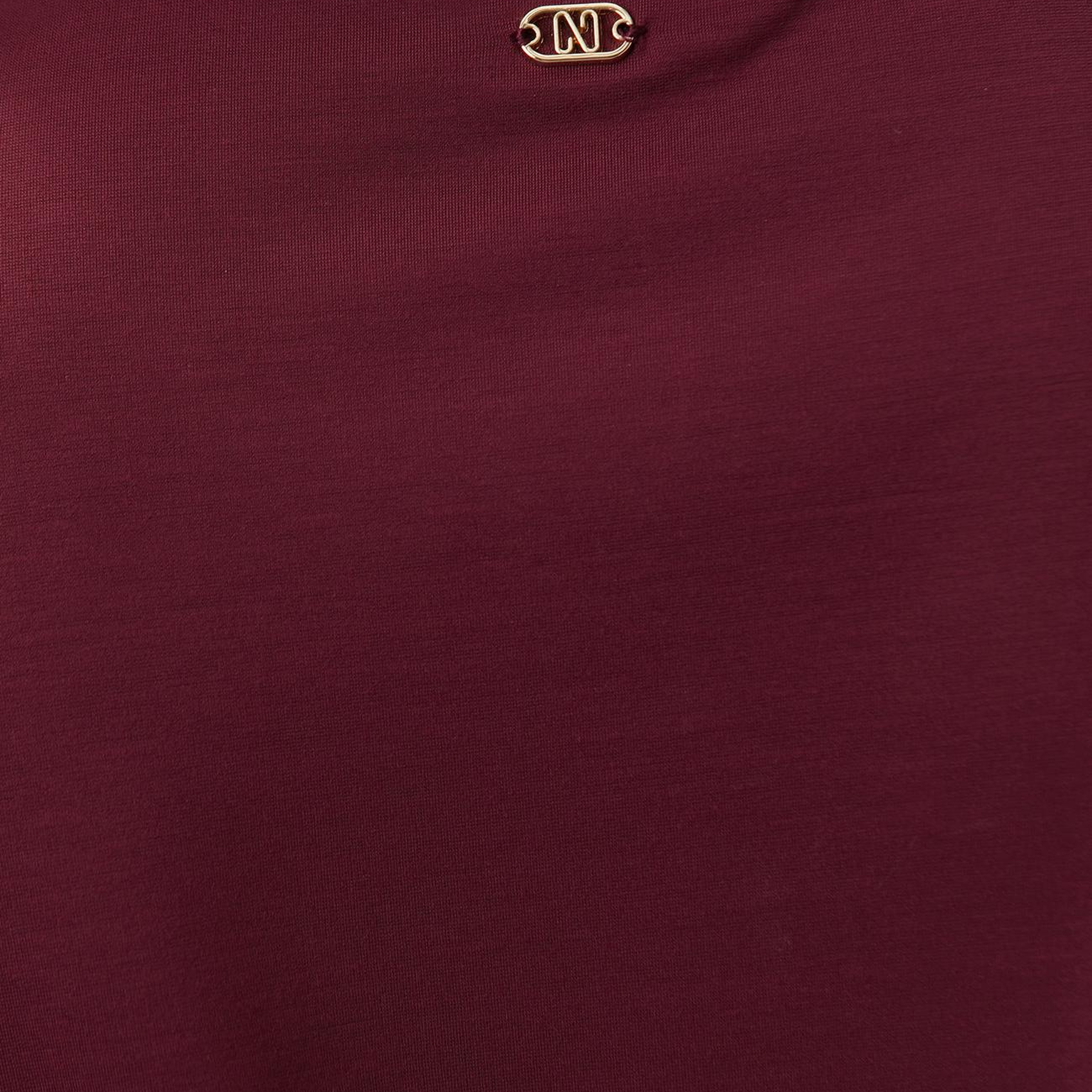 Network Kadın Bordo Basic Bisiklet Yaka T-shirt