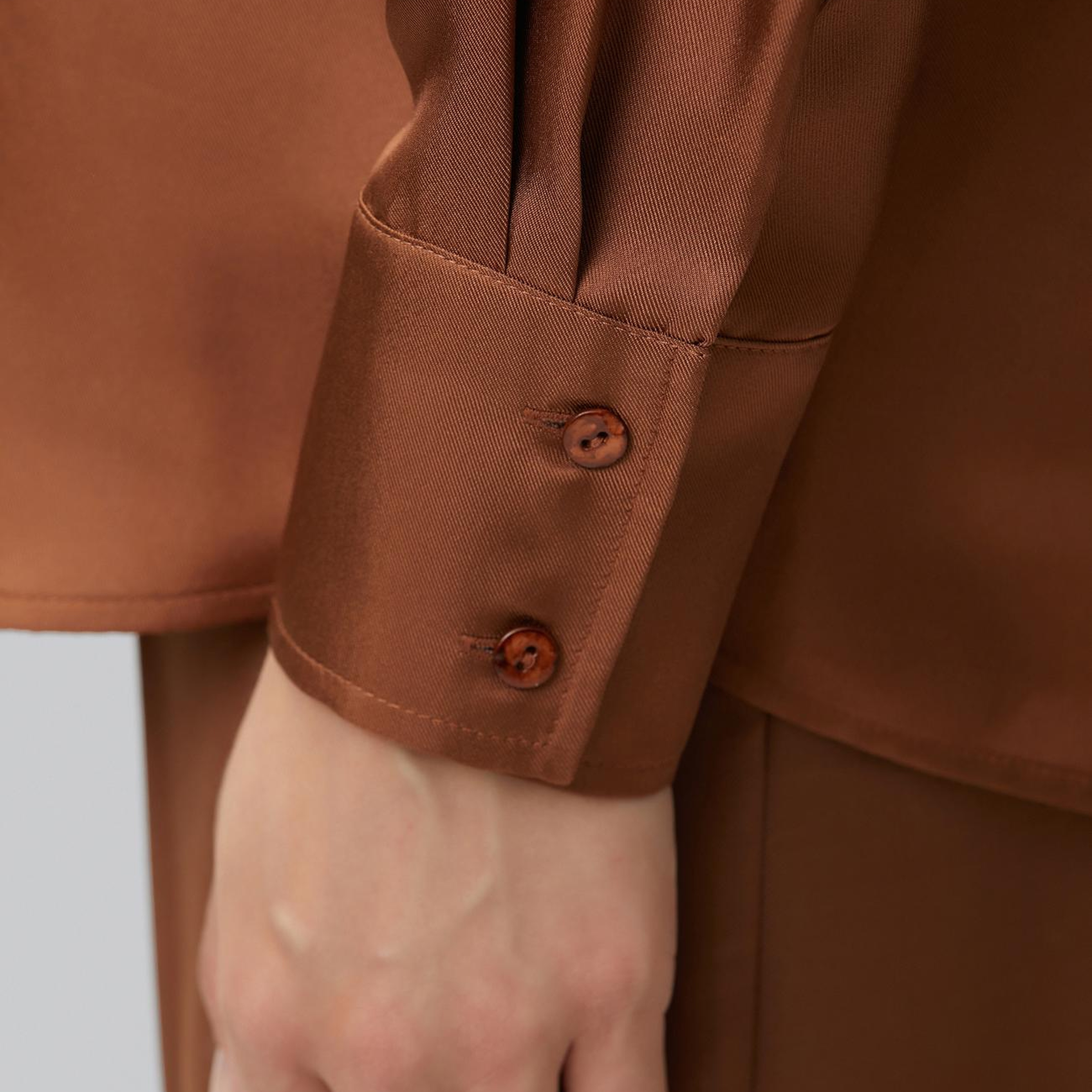 Network Kadın Tarçın Limited İpek Twill Gömlek