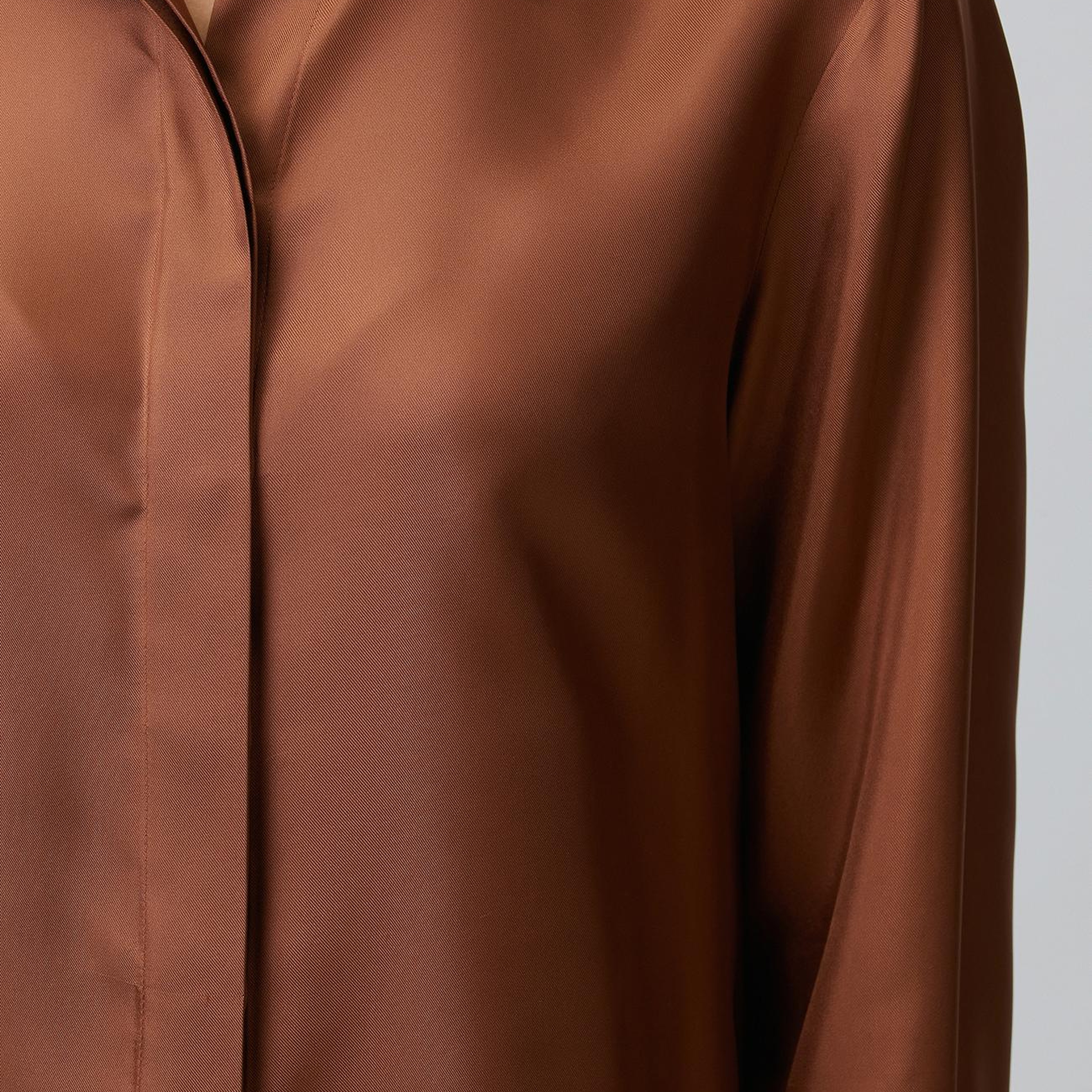 Network Kadın Tarçın Limited İpek Twill Gömlek