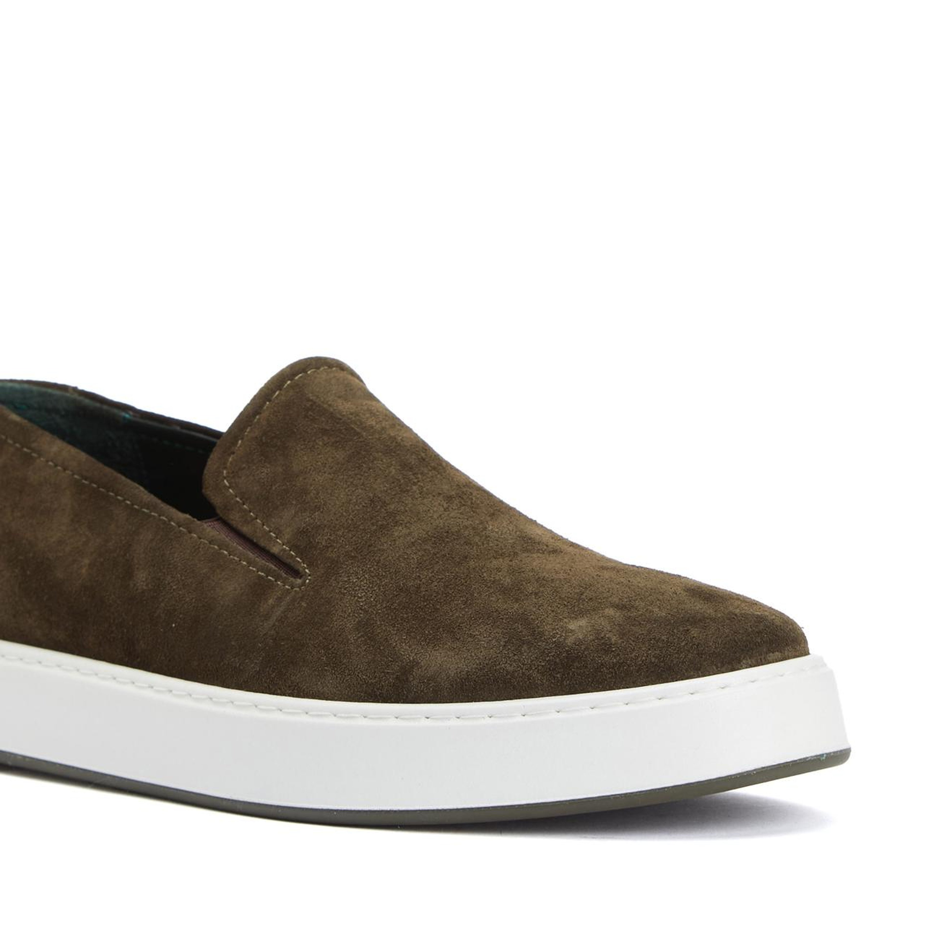 George Hogg Erkek Haki Süet Loafer