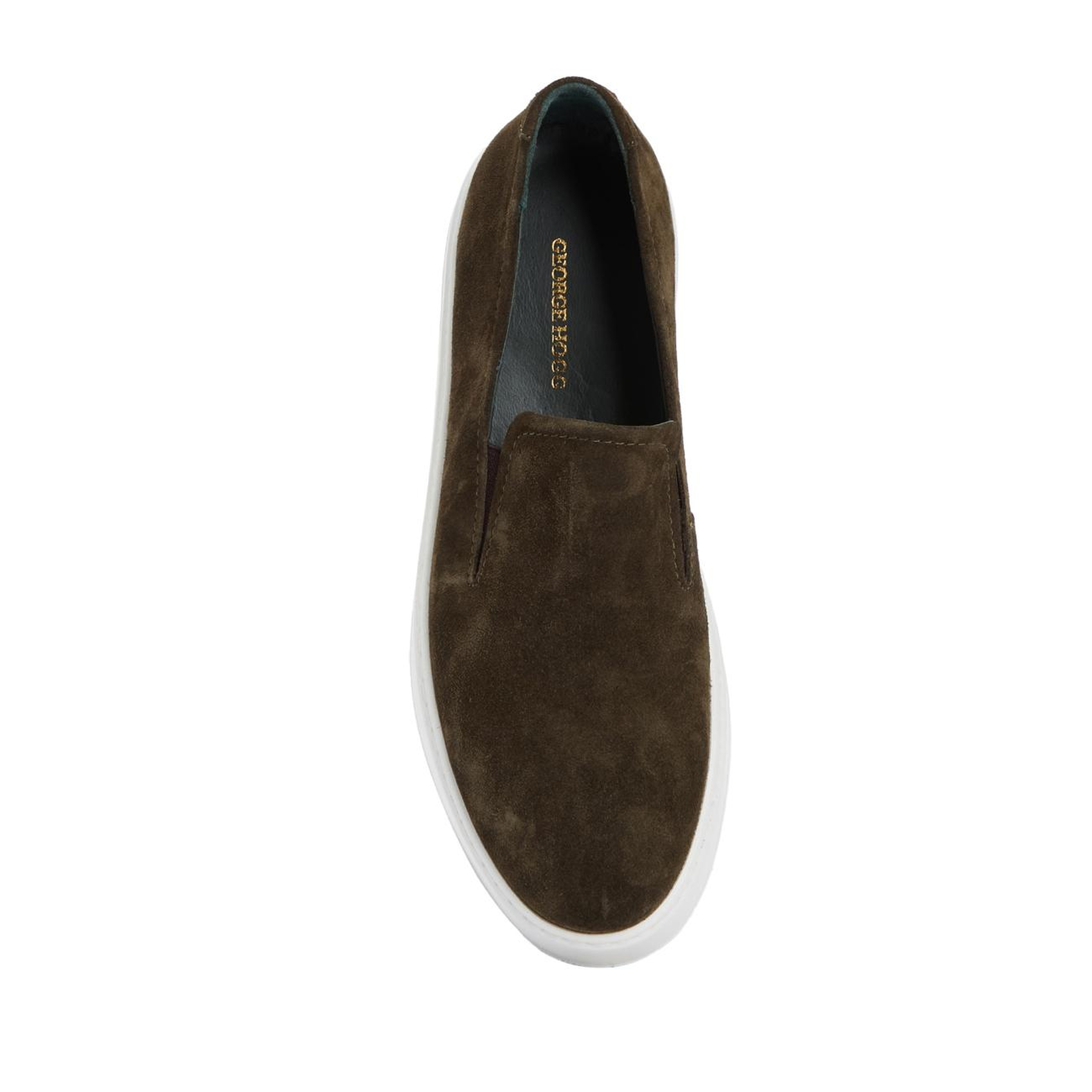 George Hogg Erkek Haki Süet Loafer