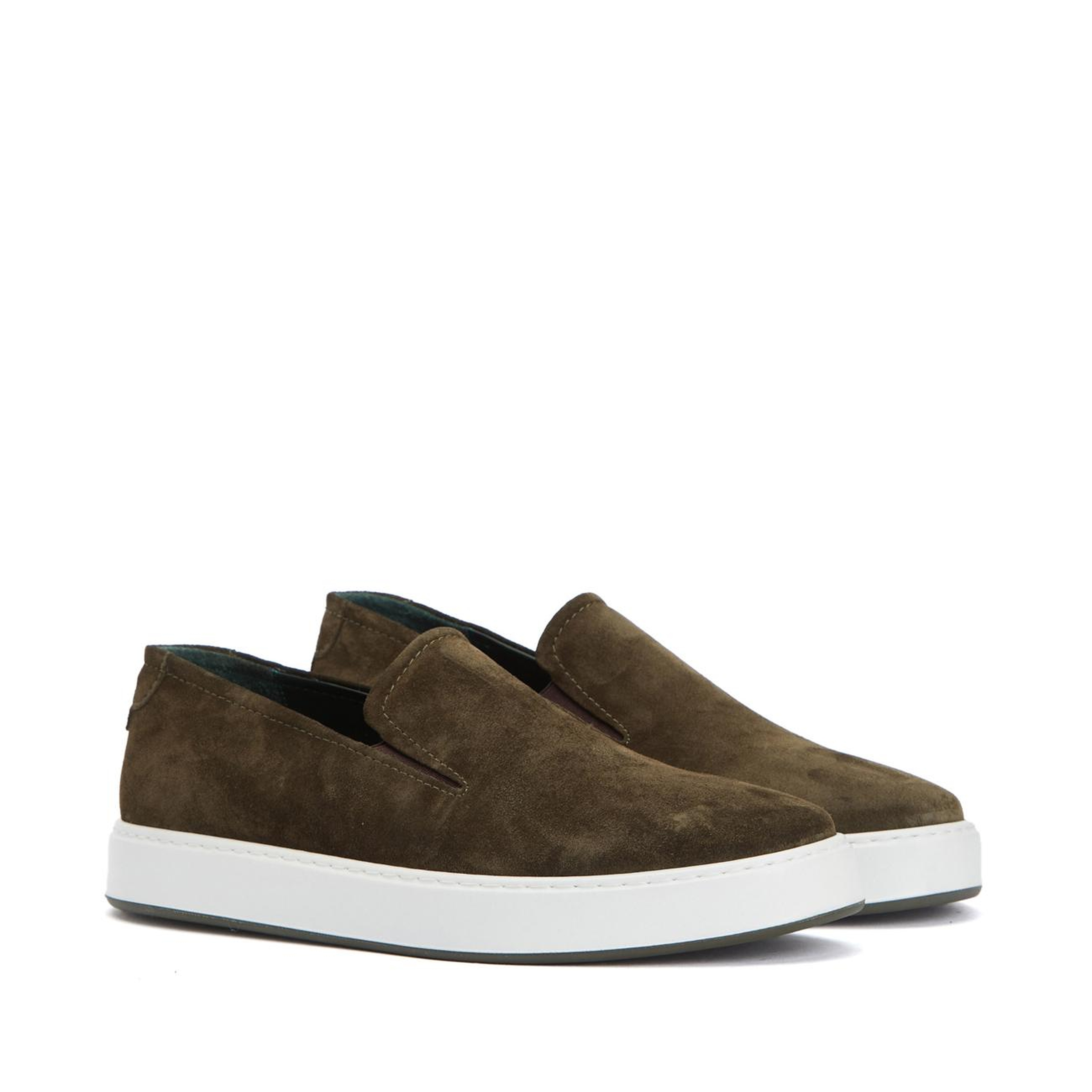 George Hogg Erkek Haki Süet Loafer