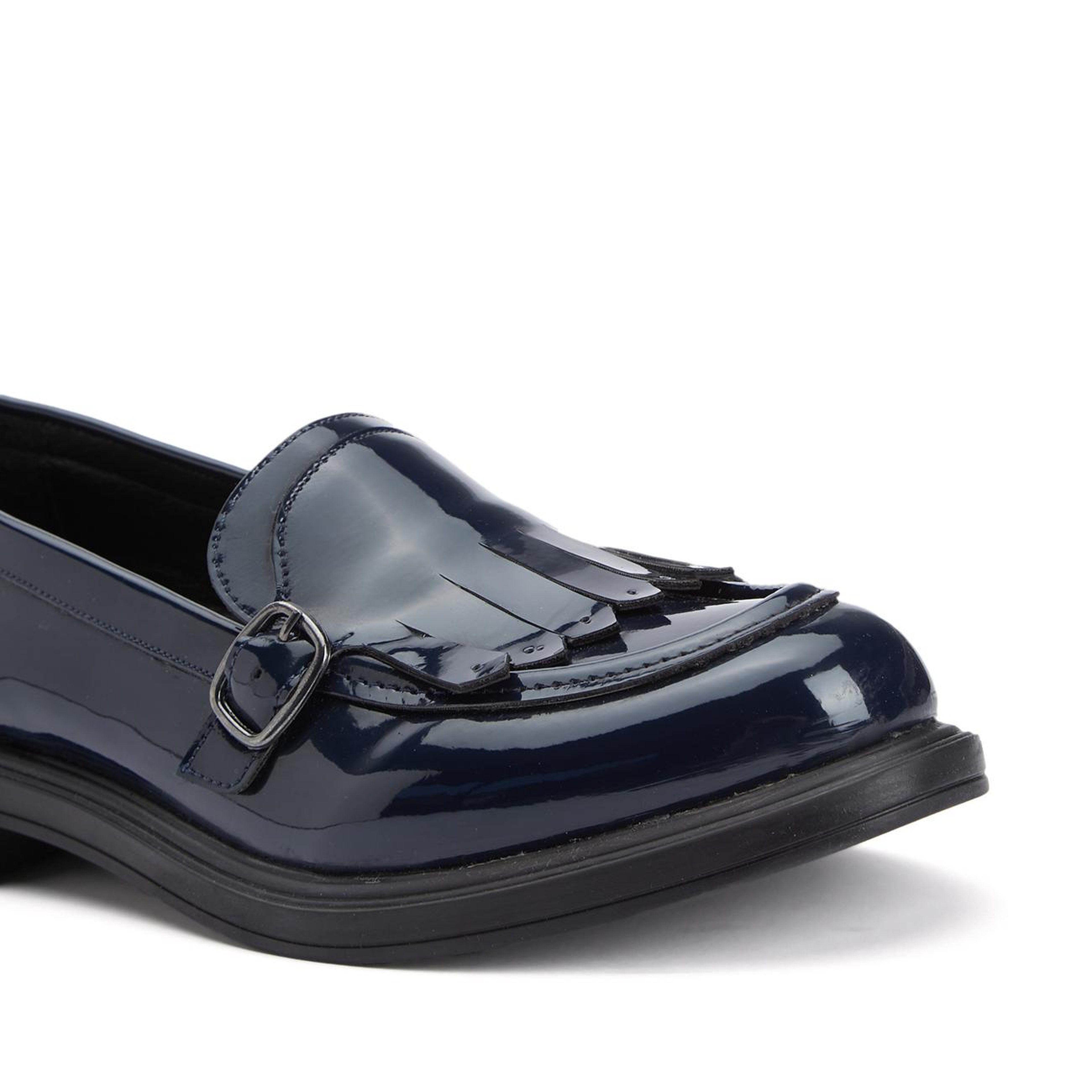 Divarese Kadın Lacivert Püskül Detaylı Tokalı Loafer
