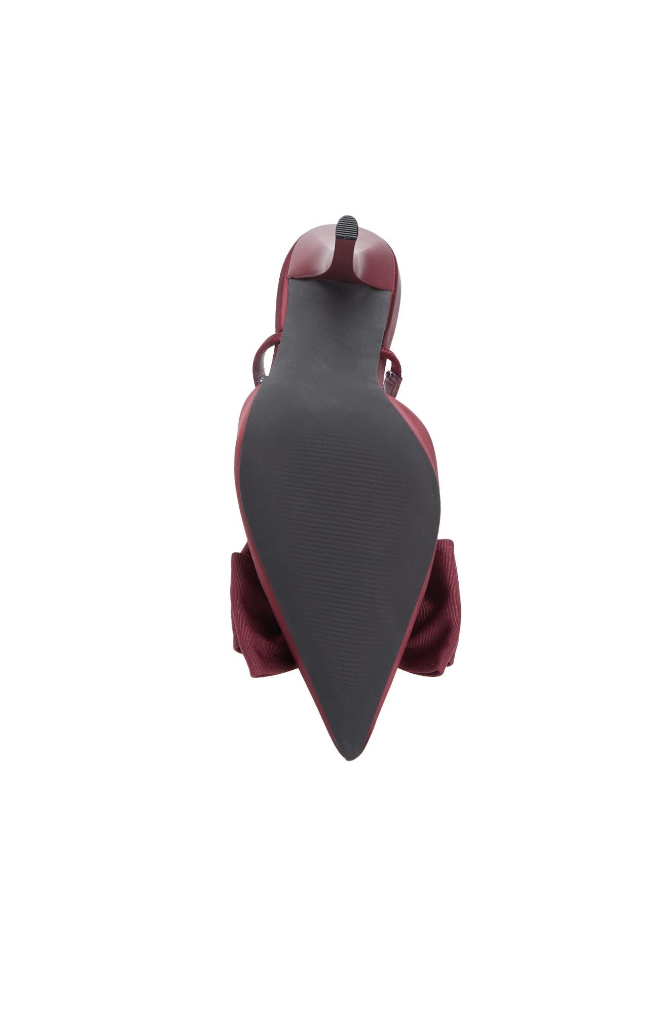 Divarese Kadın Bordo Toka Detaylı Stiletto