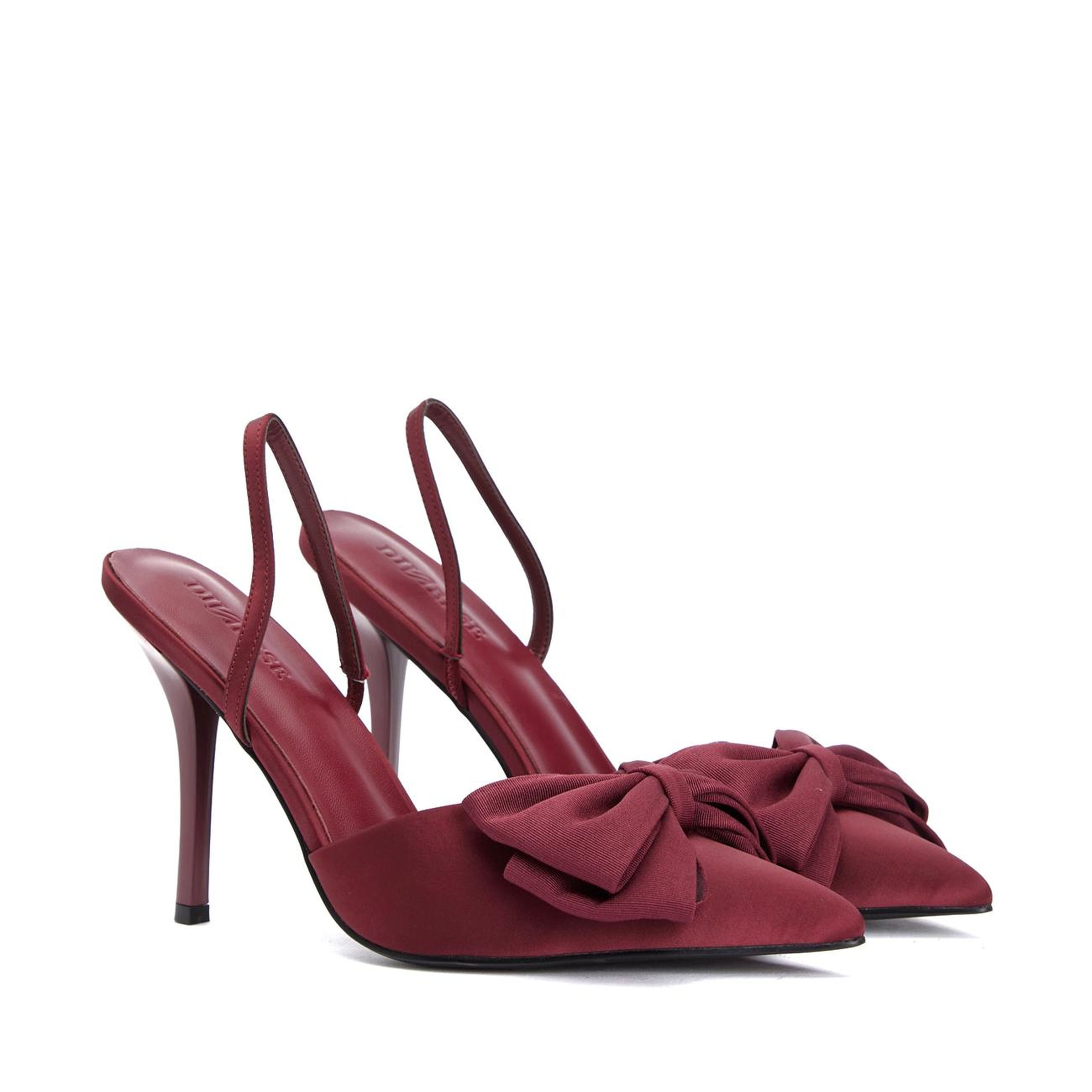 Divarese Kadın Bordo Toka Detaylı Stiletto
