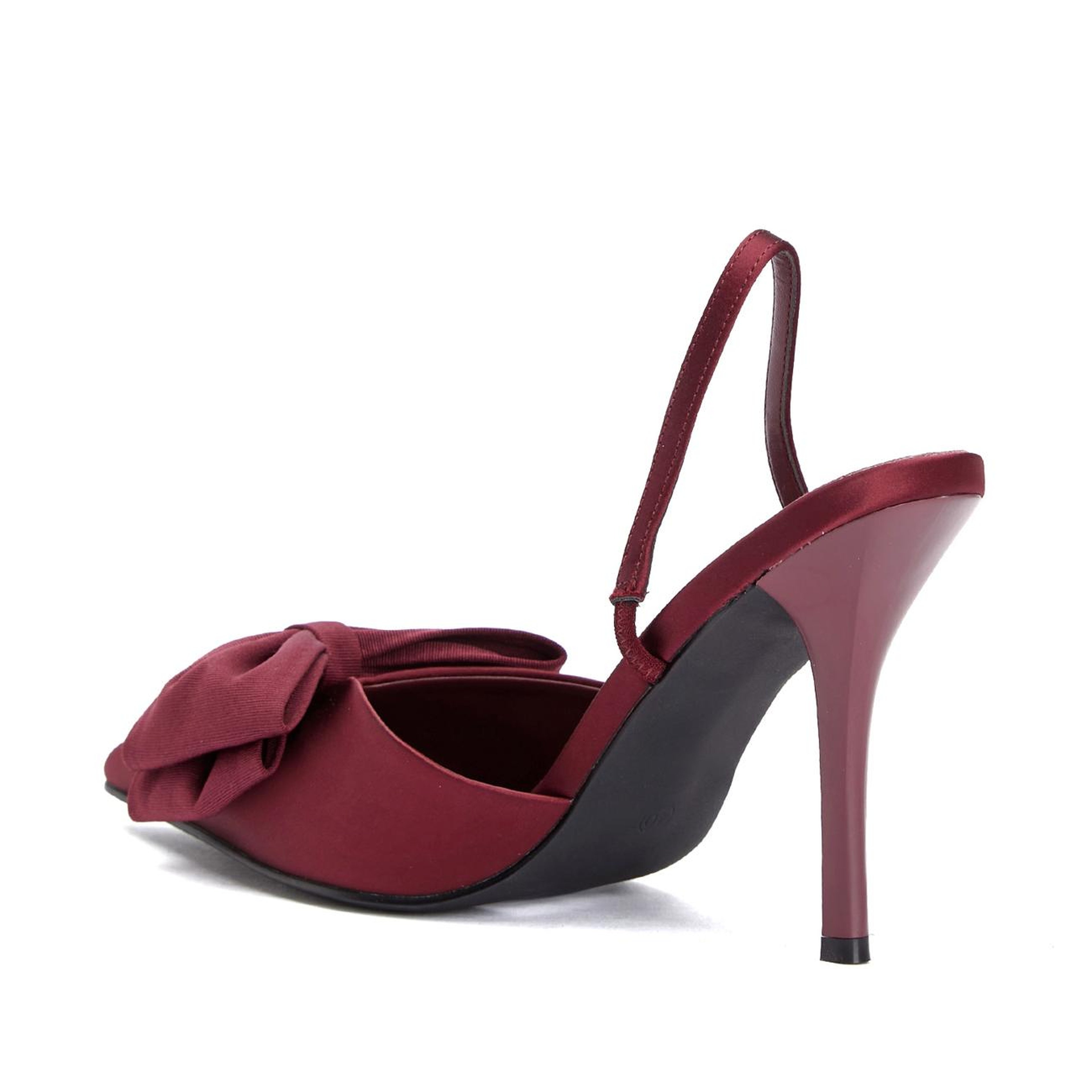 Divarese Kadın Bordo Toka Detaylı Stiletto