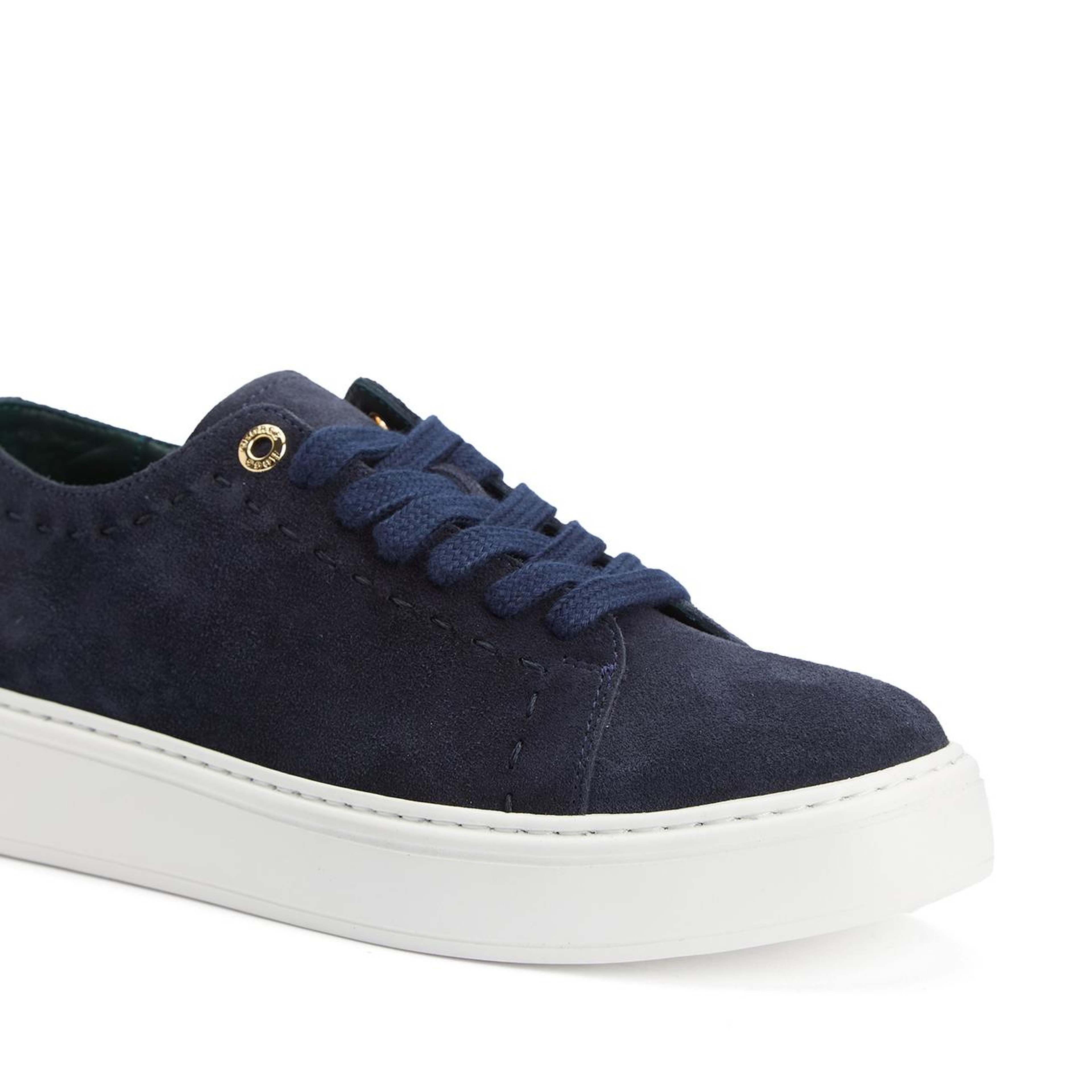 George Hogg Kadın Lacivert Saraç Detaylı Süet Sneaker