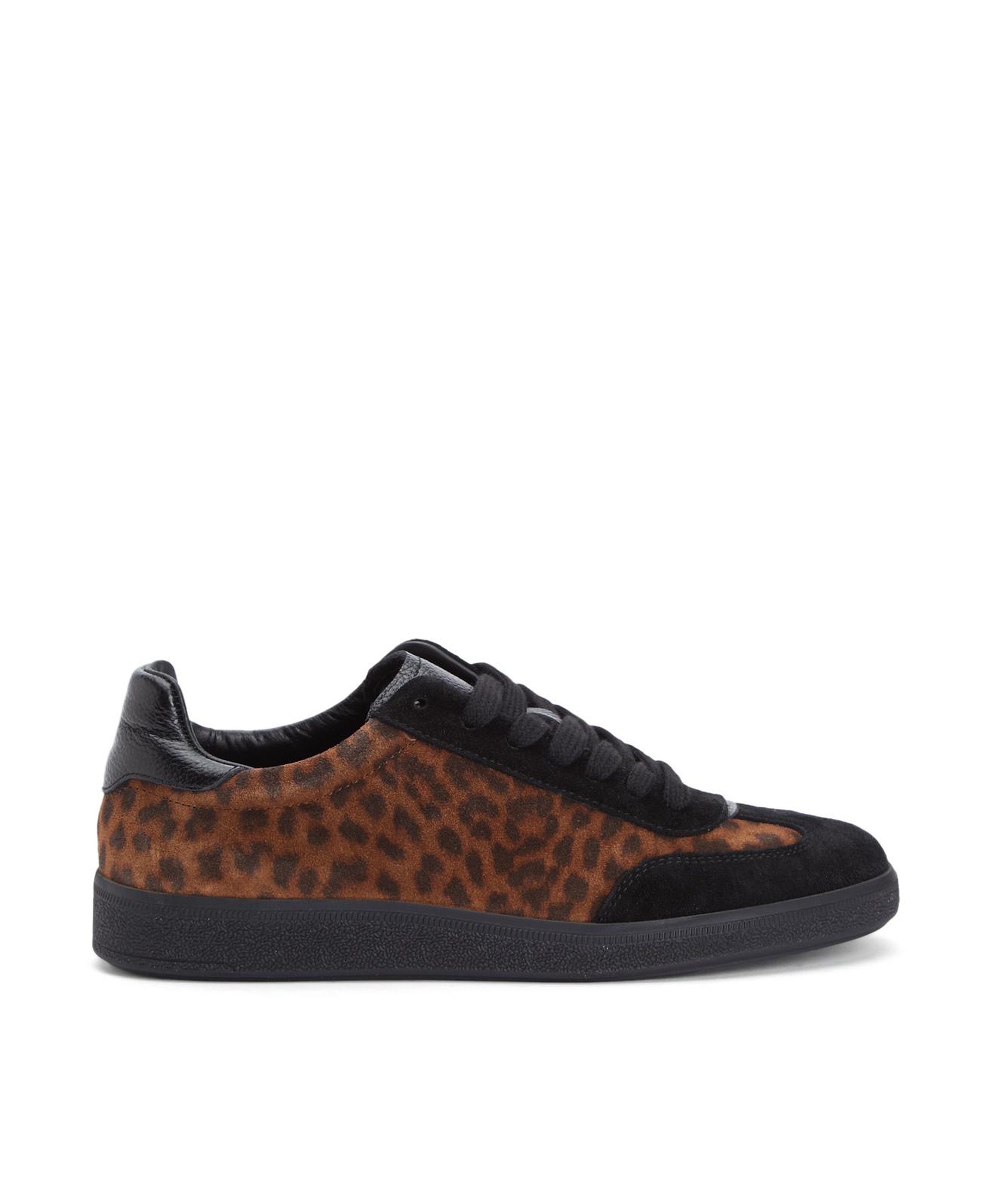 Divarese Kadın Leopar Desenli Süet Sneaker