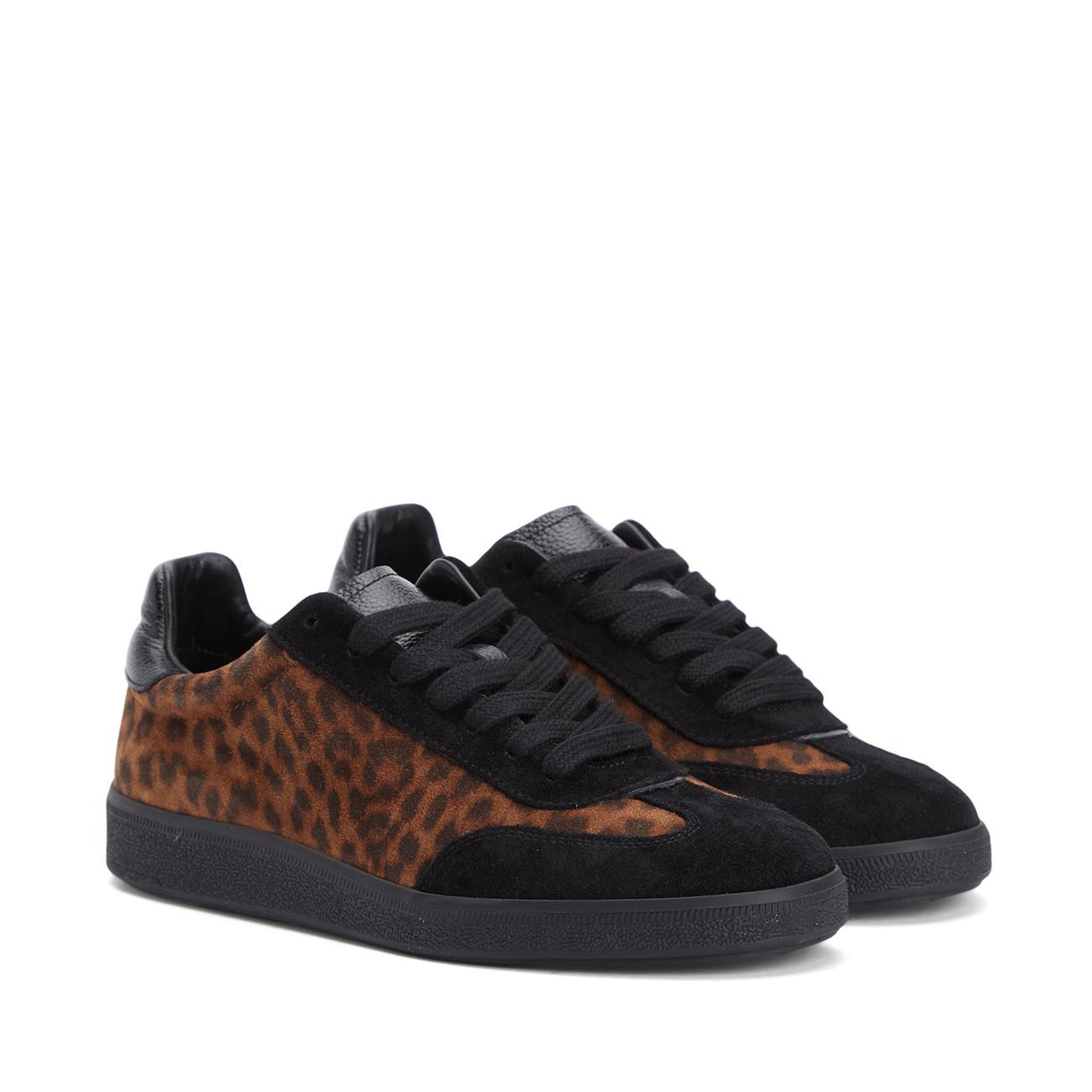 Divarese Kadın Leopar Desenli Süet Sneaker