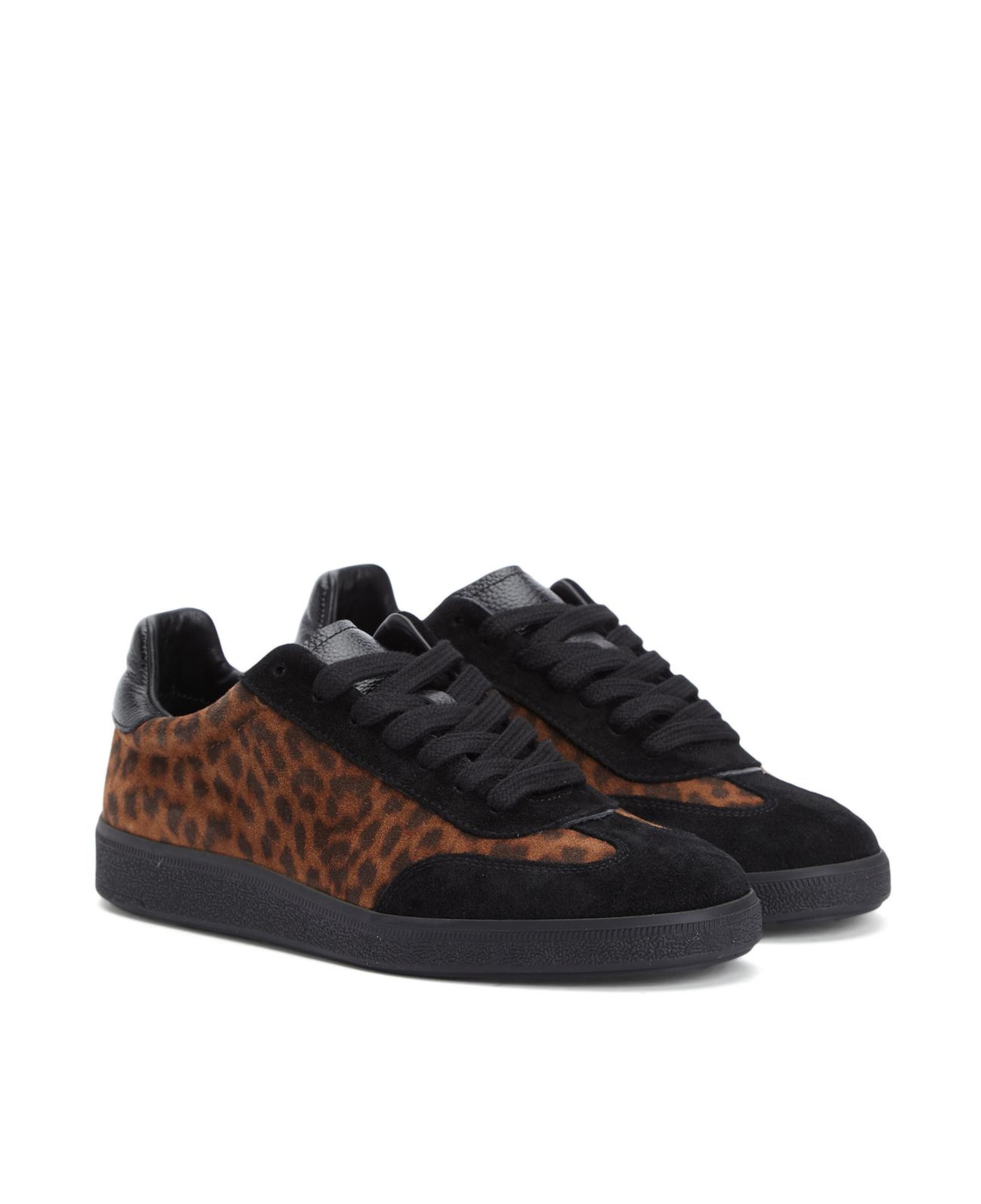 Divarese Kadın Leopar Desenli Süet Sneaker