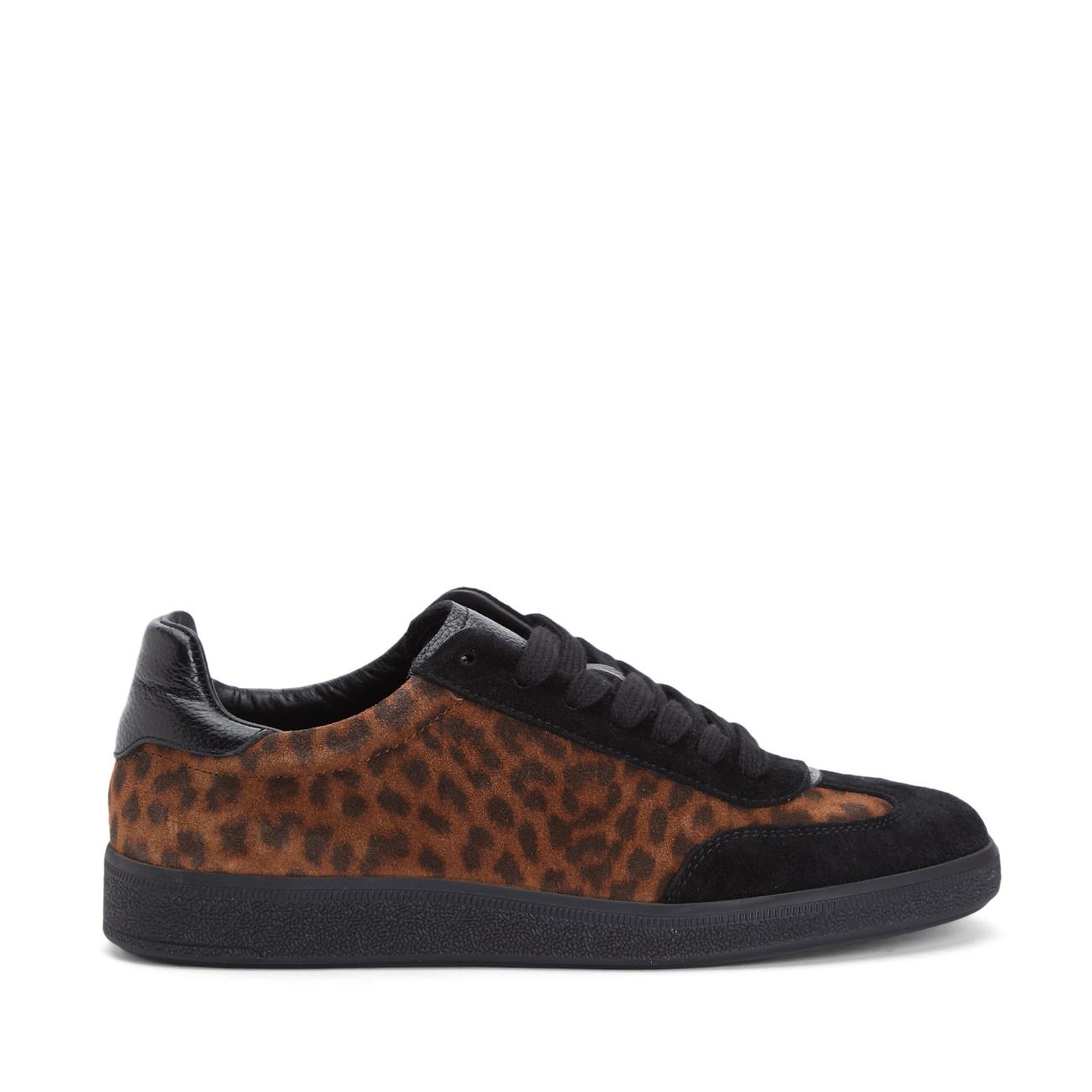 Divarese Kadın Leopar Desenli Süet Sneaker