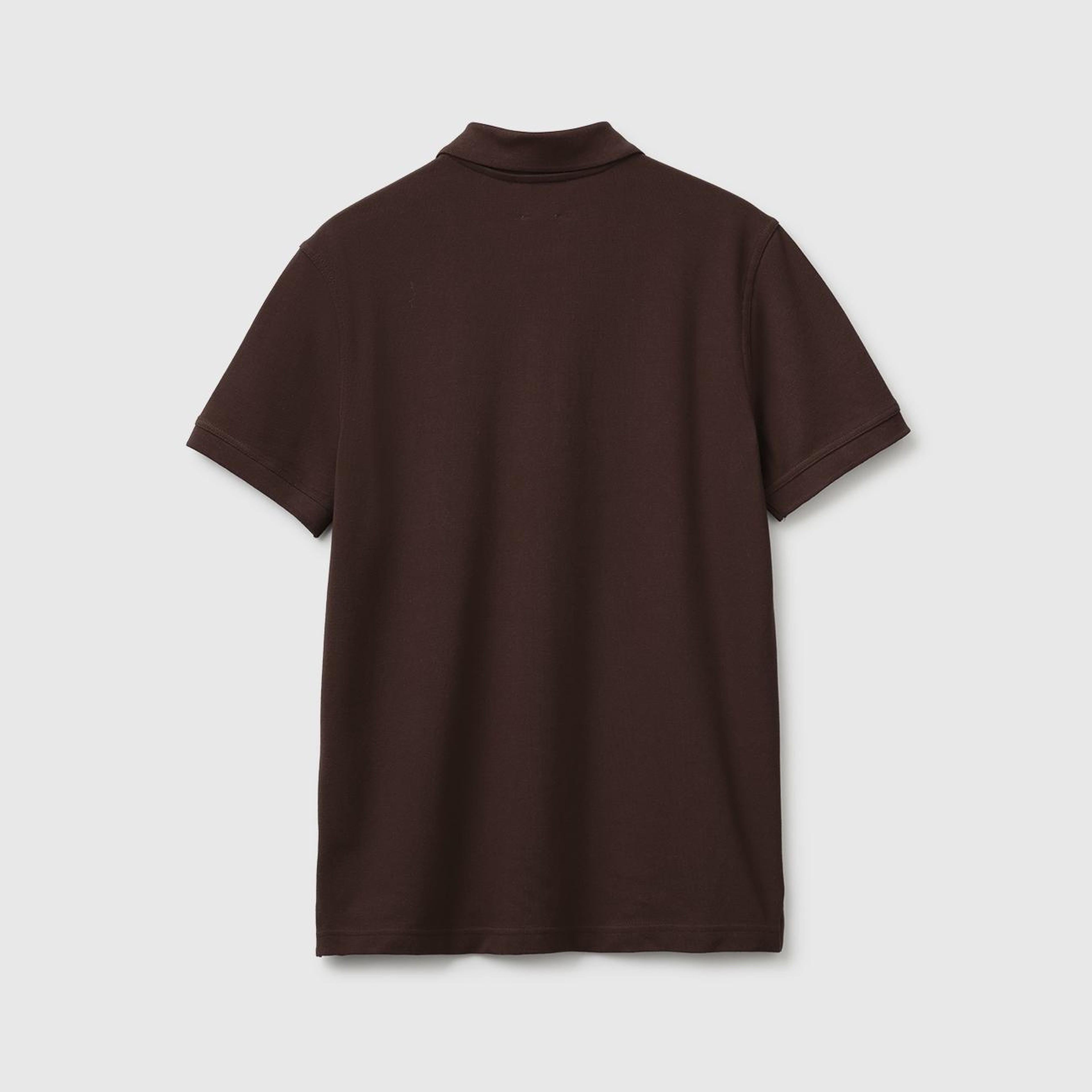 Erkek Koyu Kahverengi Regular Fit Kısa Kollu Polo T-Shirt