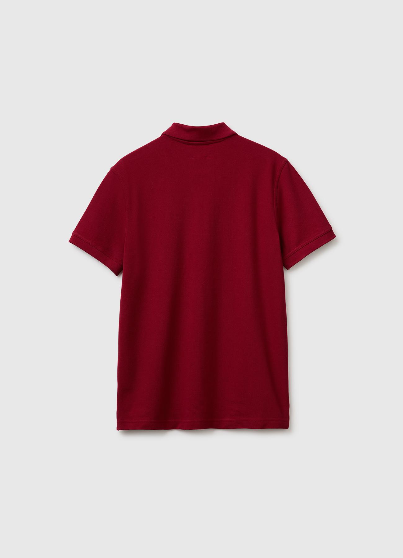 Erkek Bordo Regular Fit Kısa Kollu Polo T-Shirt