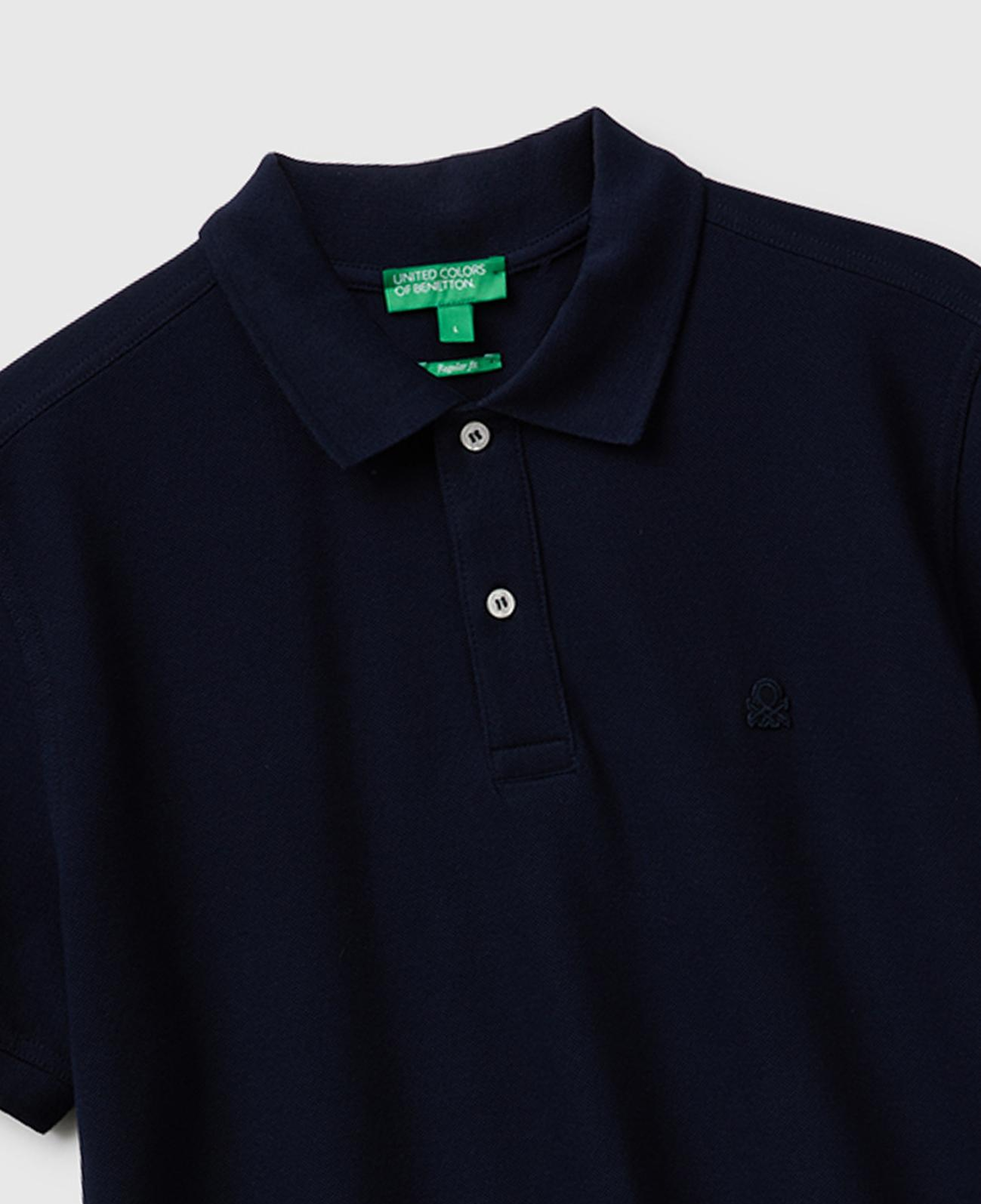 Erkek Mavi Regular Fit Kısa Kollu Polo T-Shirt