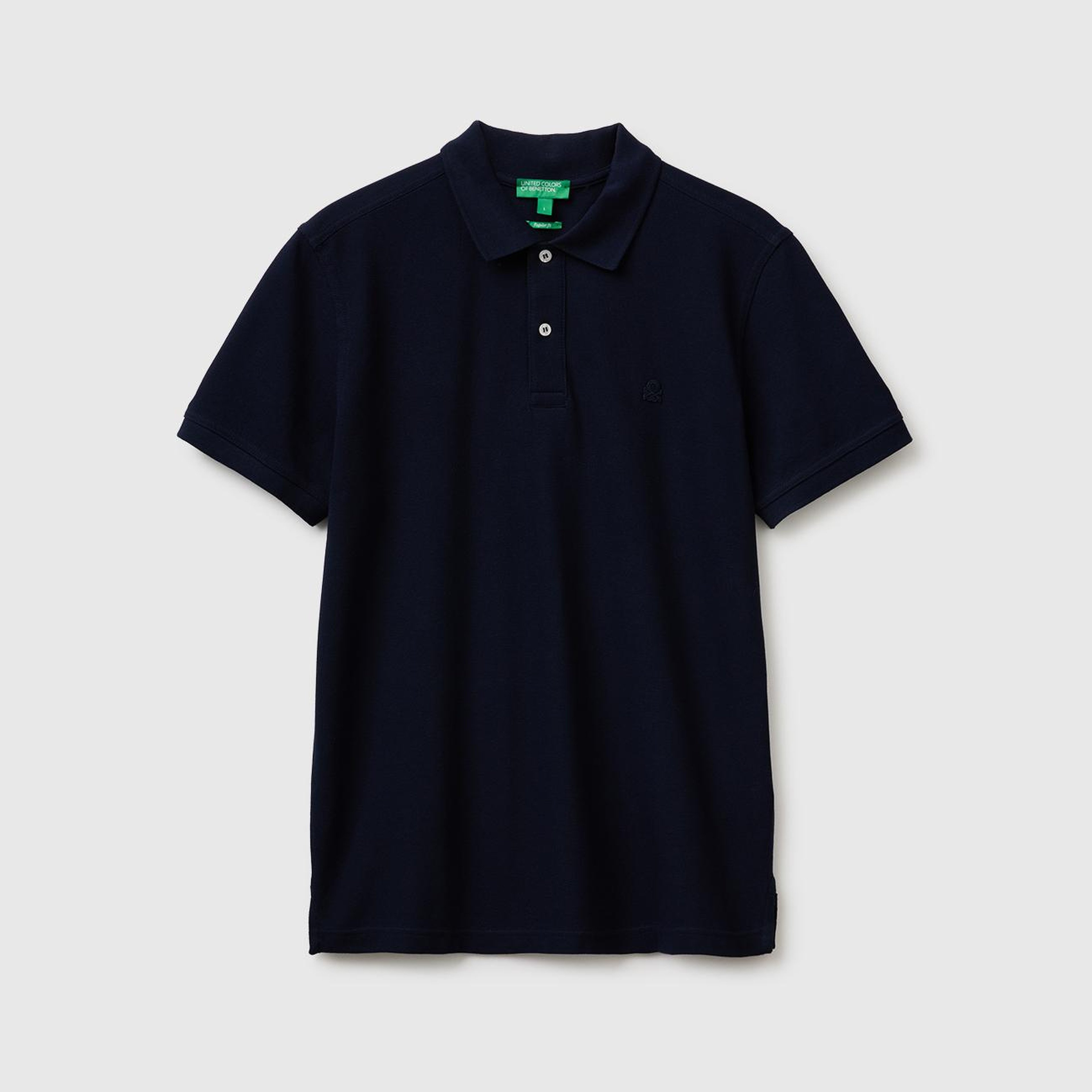 Erkek Mavi Regular Fit Kısa Kollu Polo T-Shirt