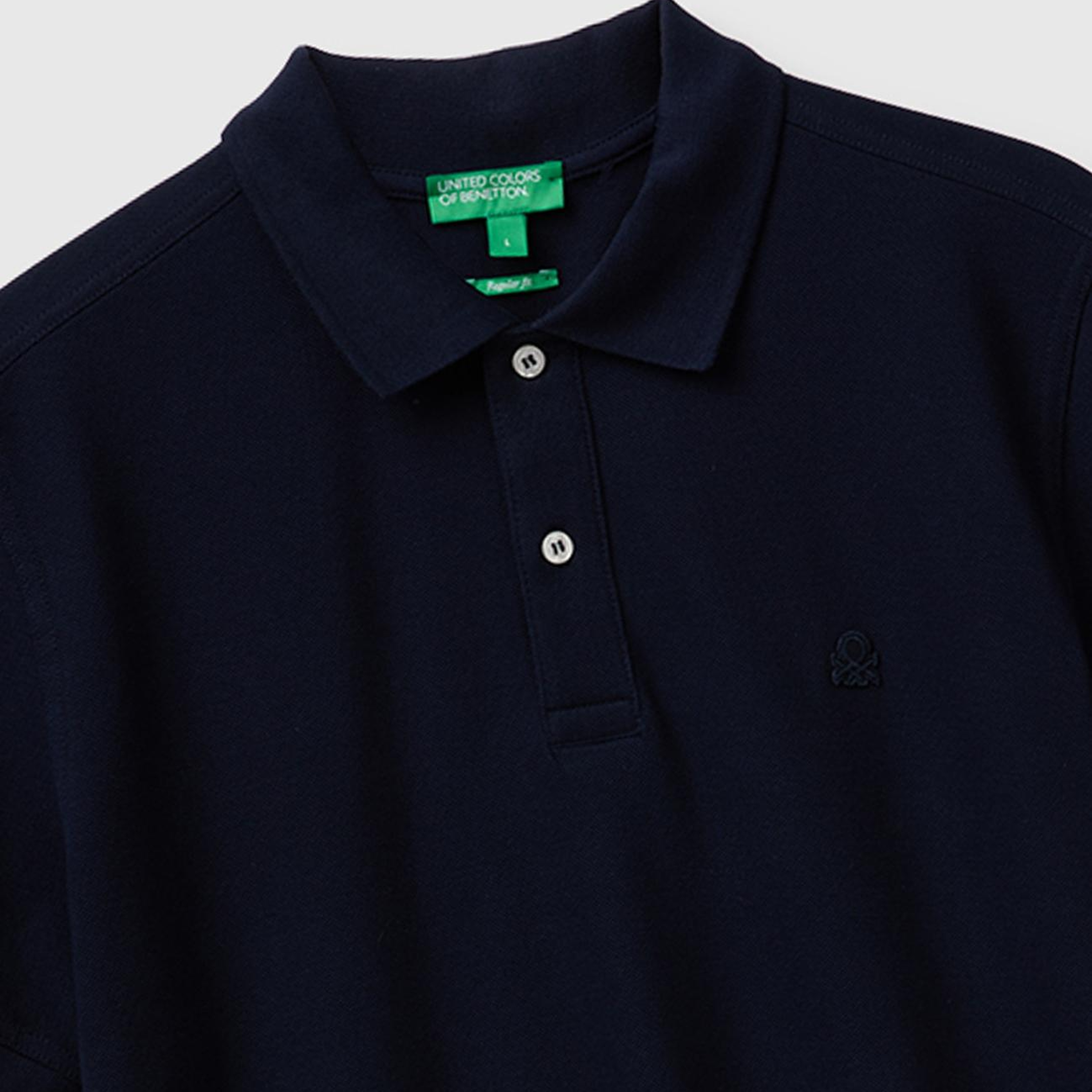 Erkek Mavi Regular Fit Kısa Kollu Polo T-Shirt