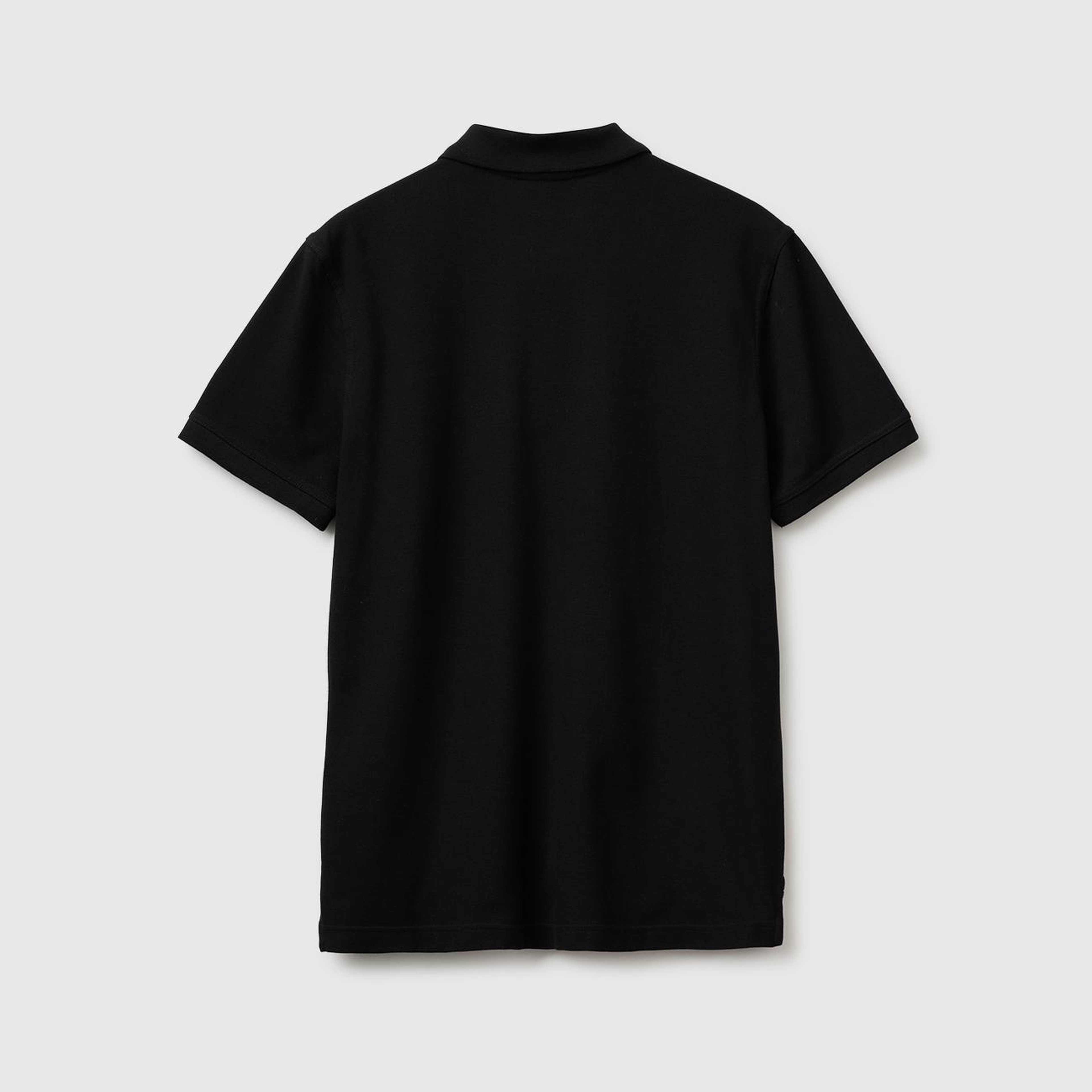 Erkek Siyah Regular Fit Kısa Kollu Polo T-Shirt