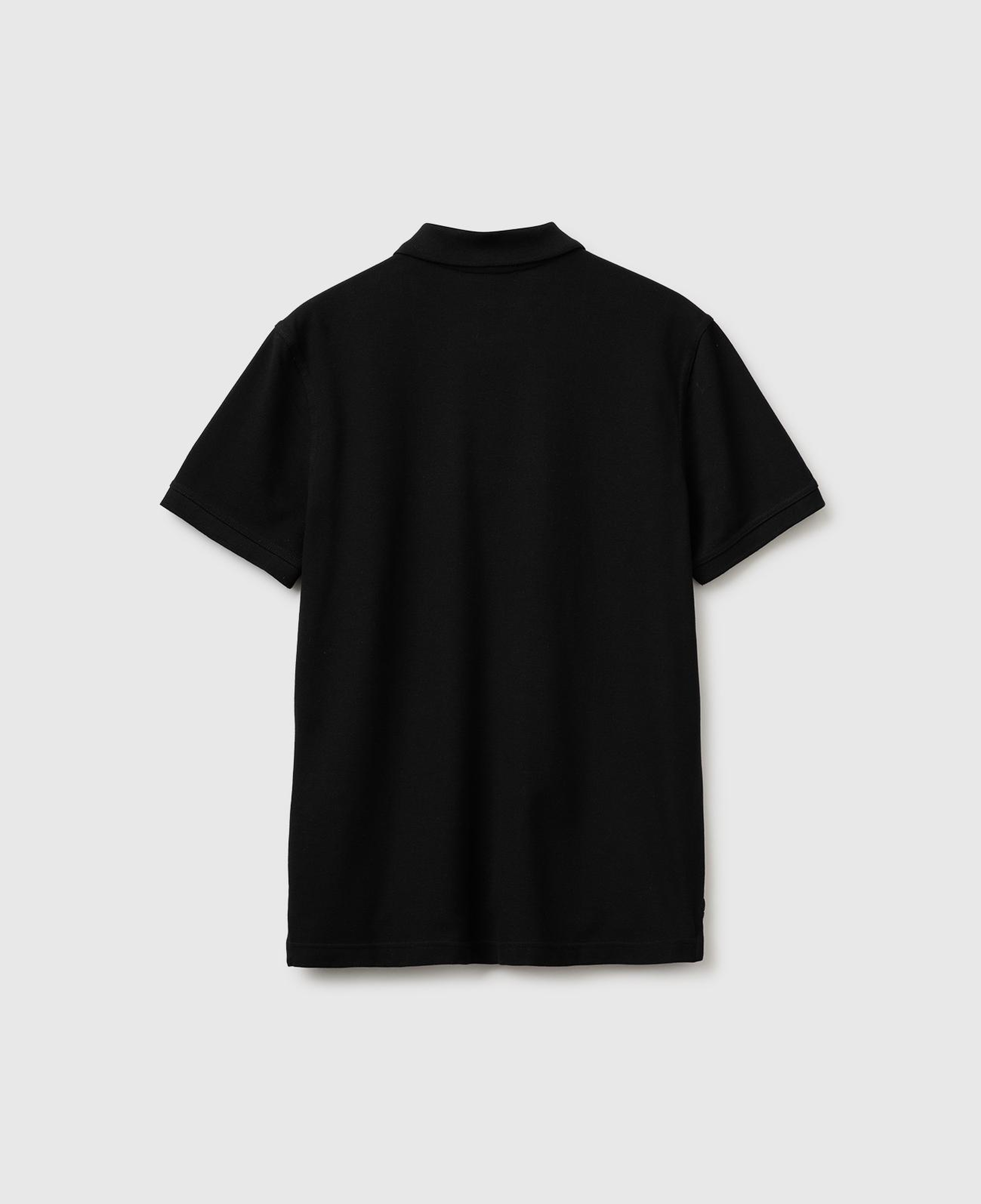 Erkek Siyah Regular Fit Kısa Kollu Polo T-Shirt