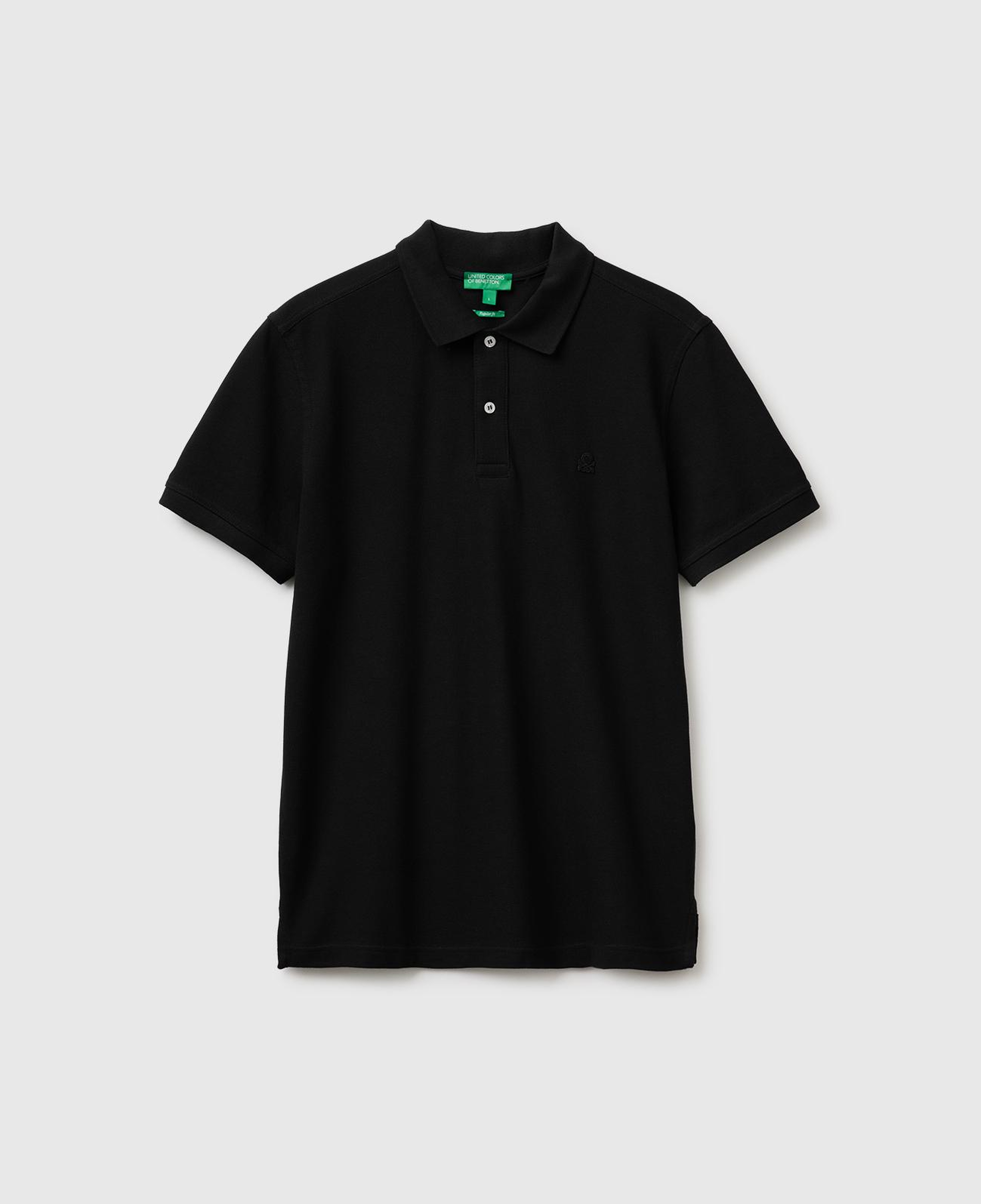 Erkek Siyah Regular Fit Kısa Kollu Polo T-Shirt