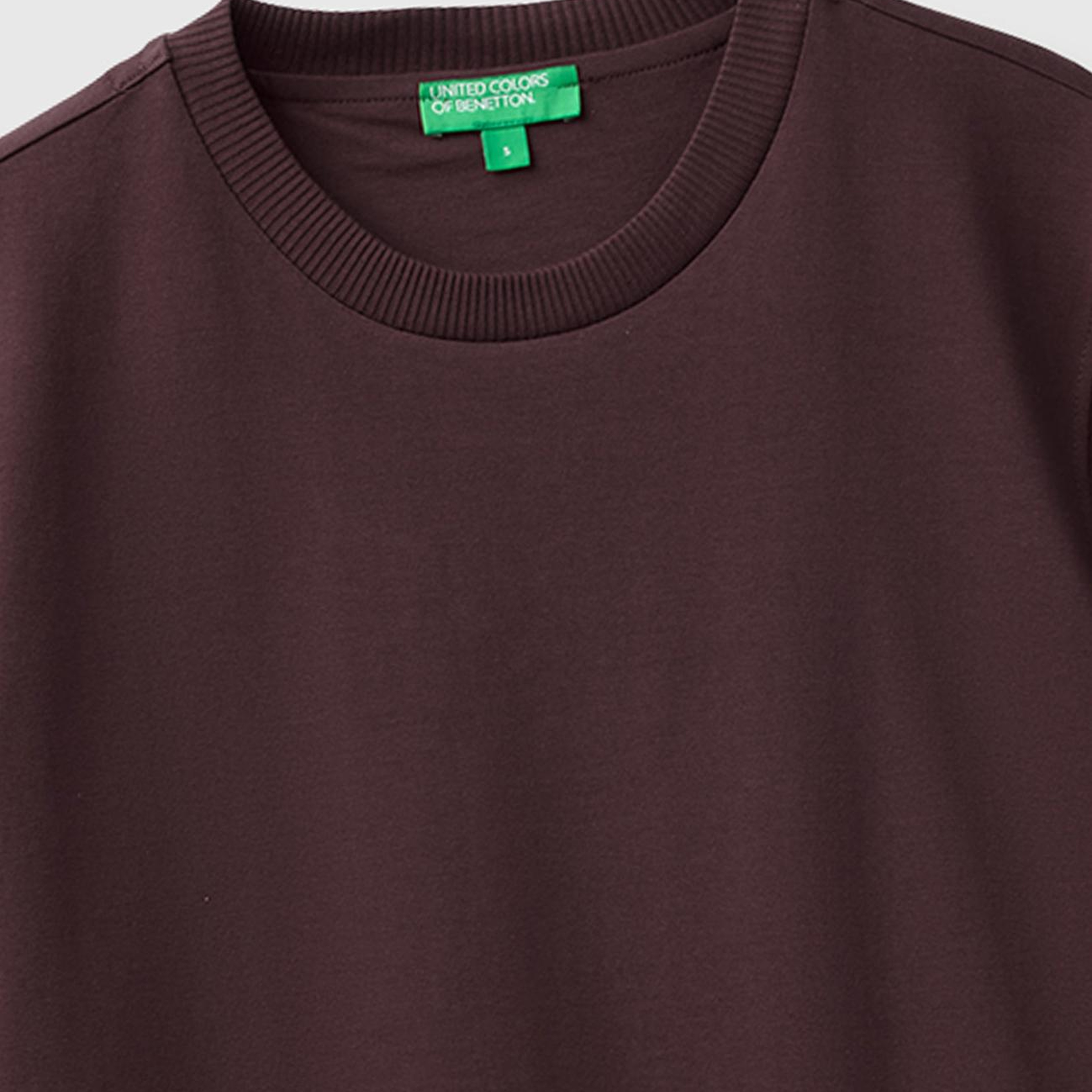 Kadın Kahverengi %100 Koton Boxy Fit T-Shirt