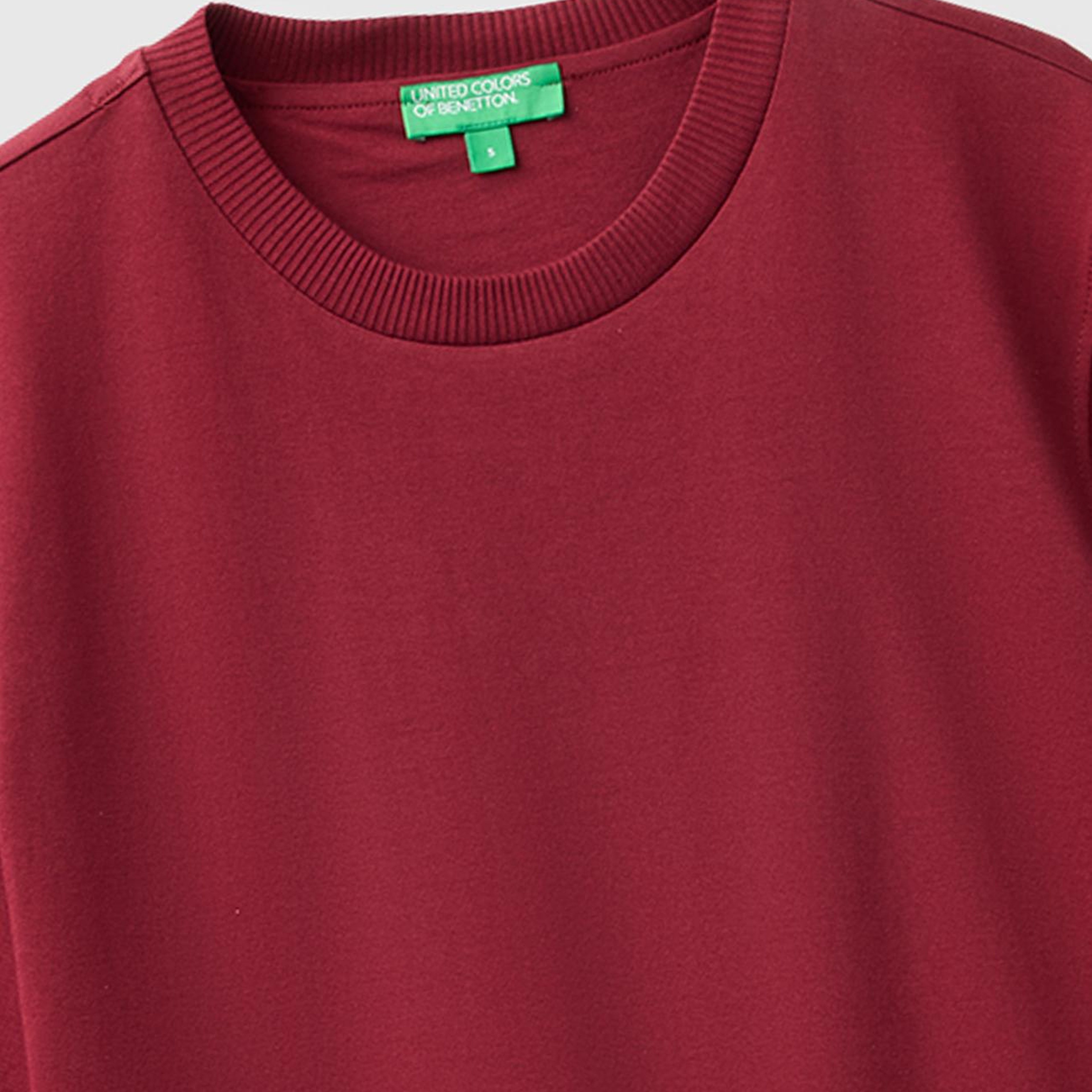 Kadın Mürdüm %100 Koton Boxy Fit T-Shirt