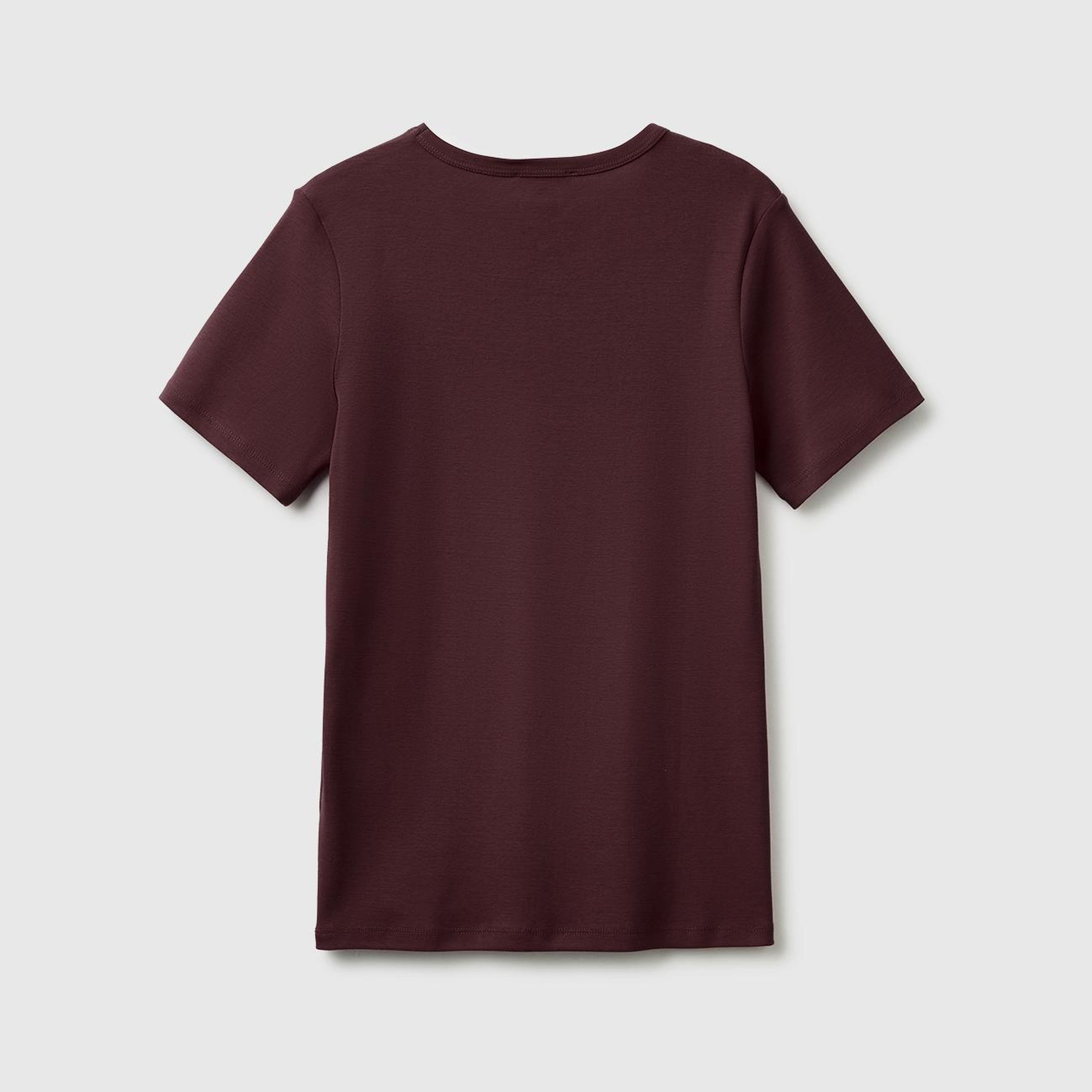 Kadın Kahverengi %100 Pamuk Logo Baskılı Bisiklet Yaka T-Shirt