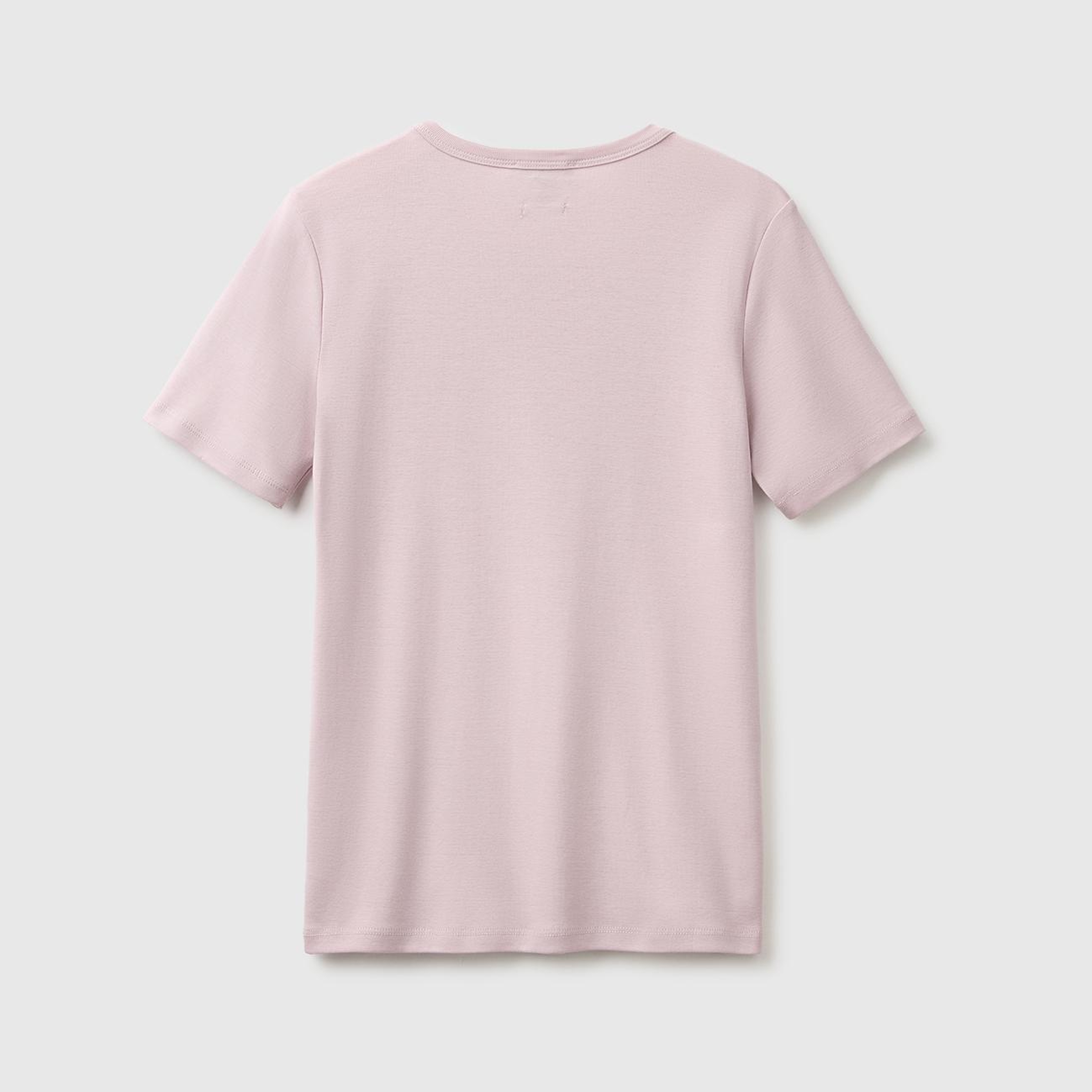 Kadın Lila %100 Pamuk Logo Baskılı Bisiklet Yaka T-Shirt