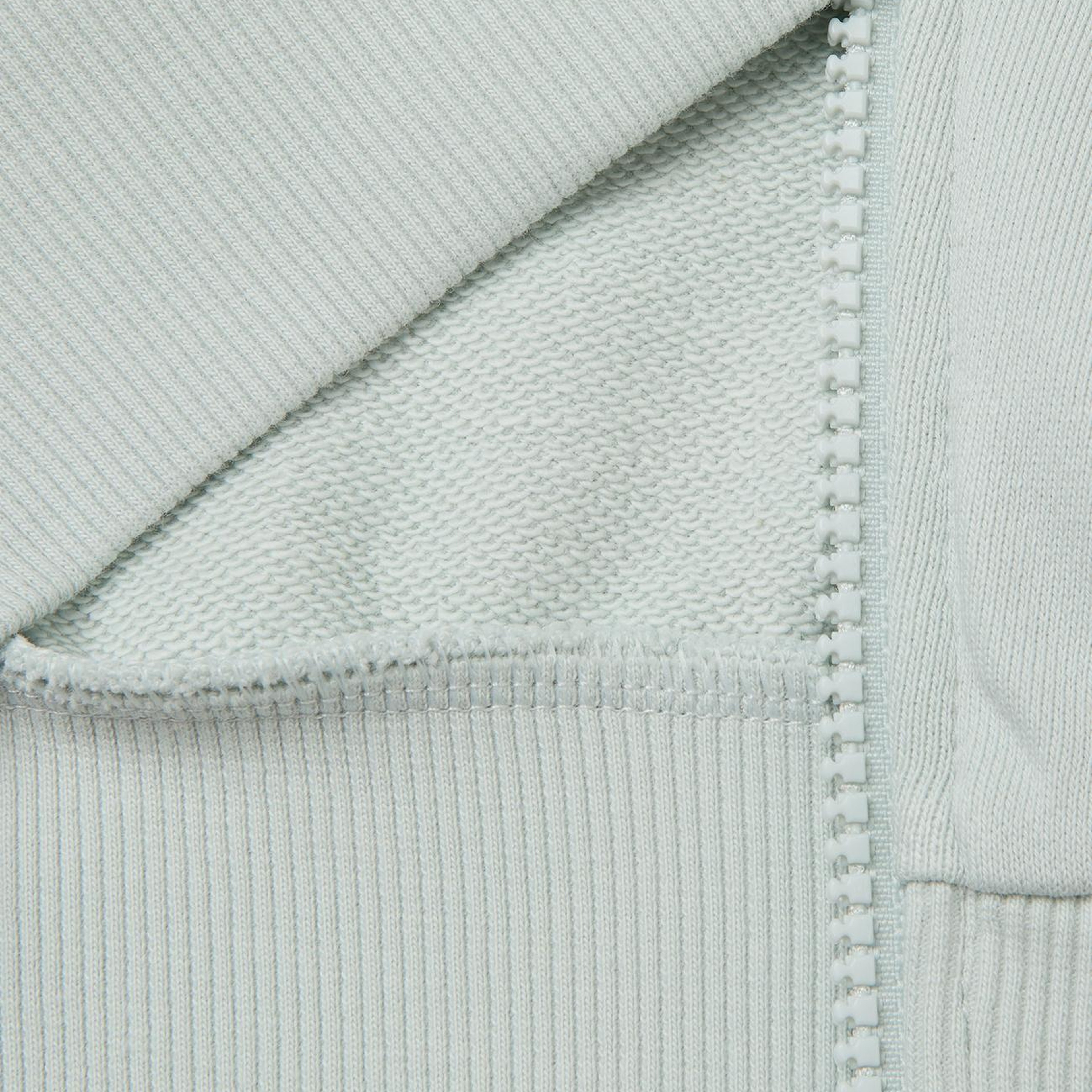 Kız Çocuk Su Yeşili Ribanalı Kapüşonlu Fermuarlı Sweatshirt