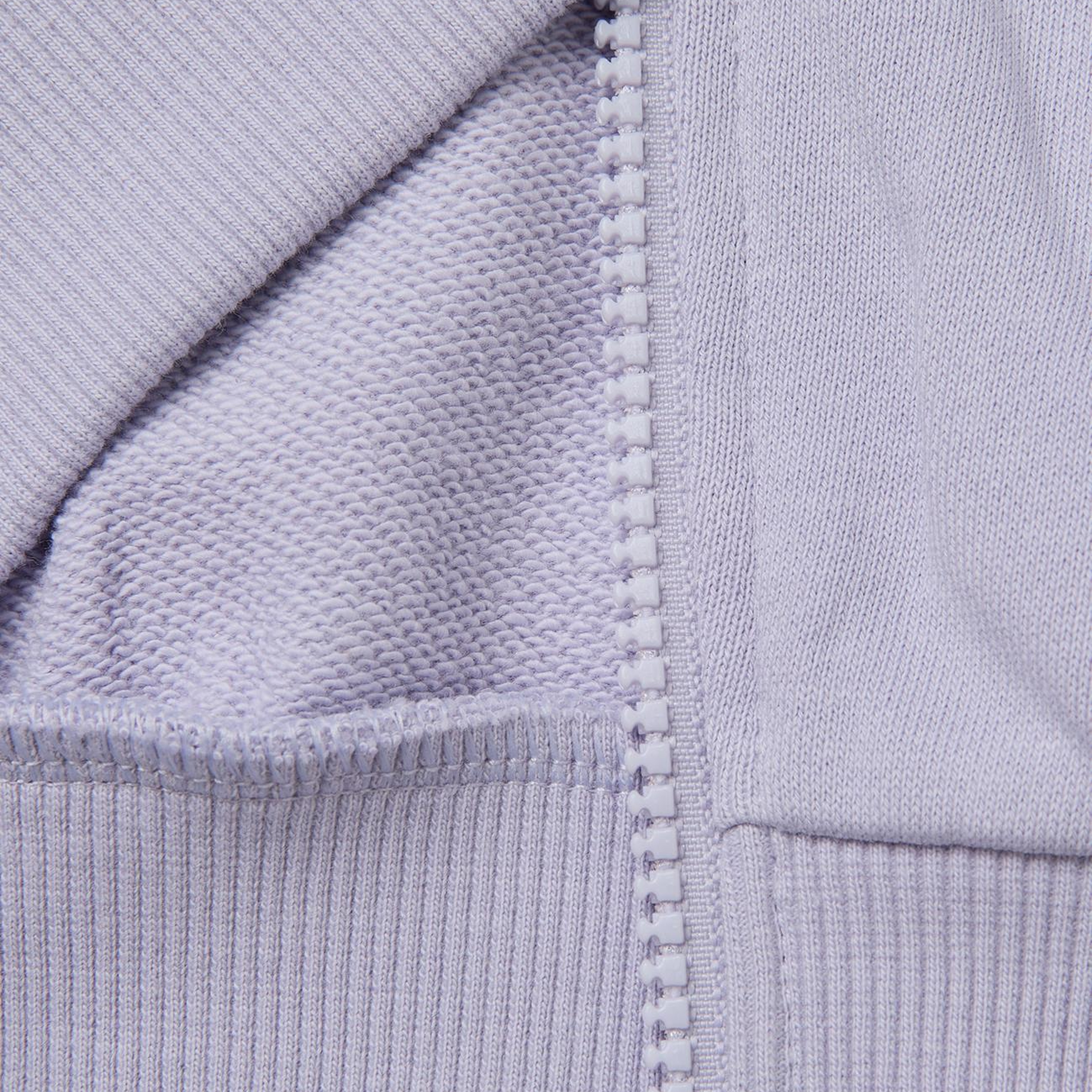 Kız Çocuk Lila Ribanalı Kapüşonlu Fermuarlı Sweatshirt