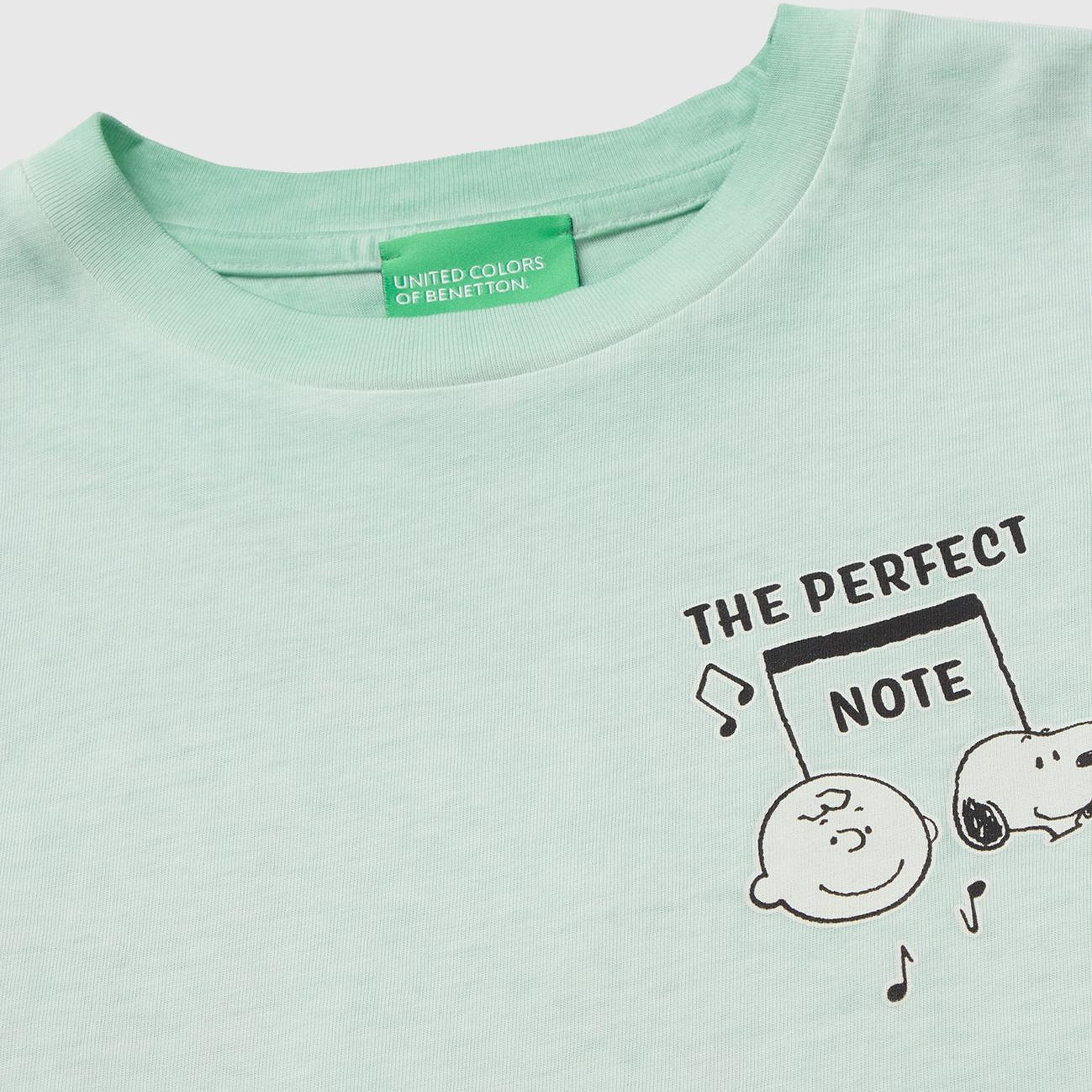 Erkek Çocuk Yeşil Önü Snoopy Baskılı Oversize Tişört